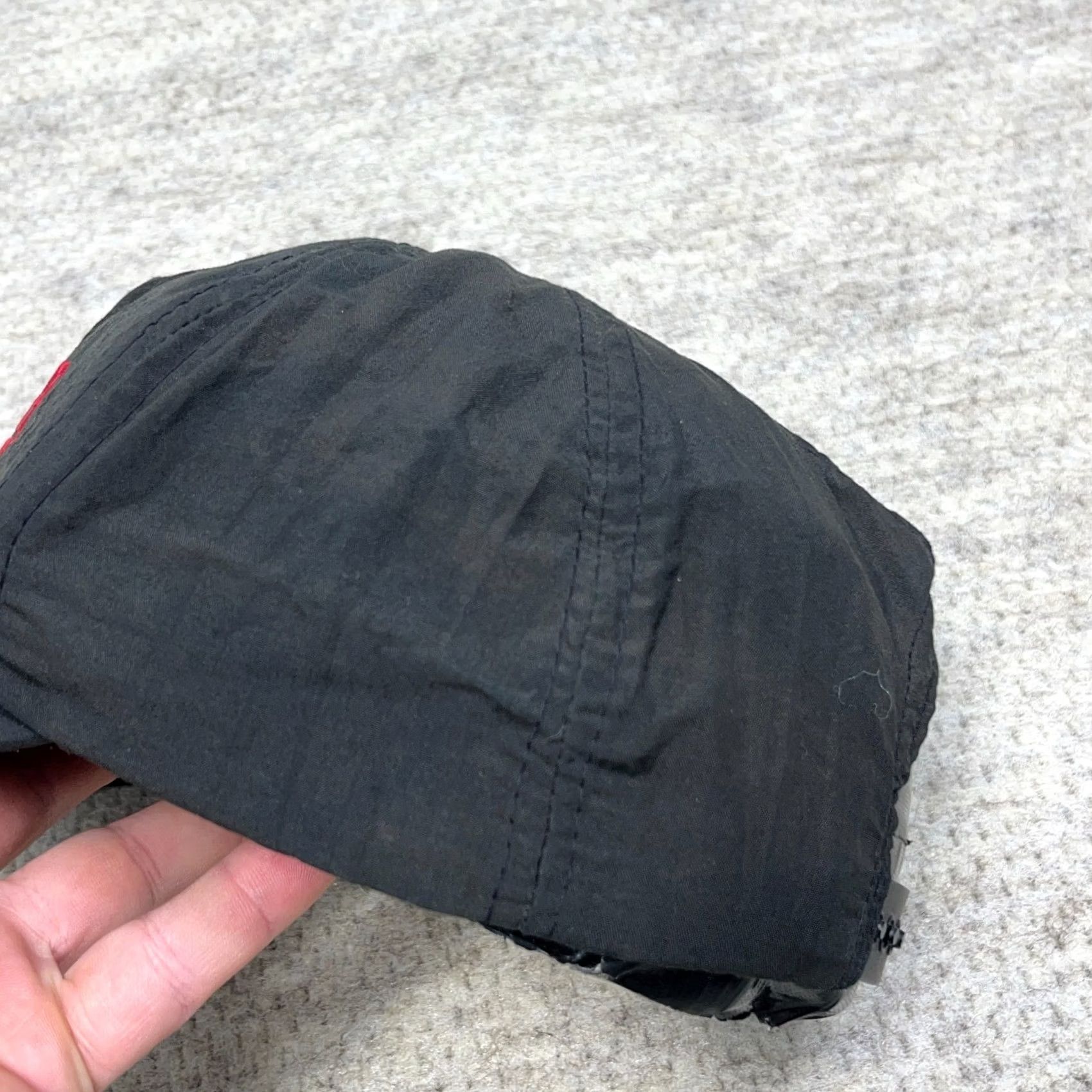 Vintage Vintage Rotor Tools Hat Cap Black Red Nylon Snap Back 90s Made In USA Trucker F2 Mens One Size Black Nylon Trucker Size ONE SIZE - 2 Thumbnail