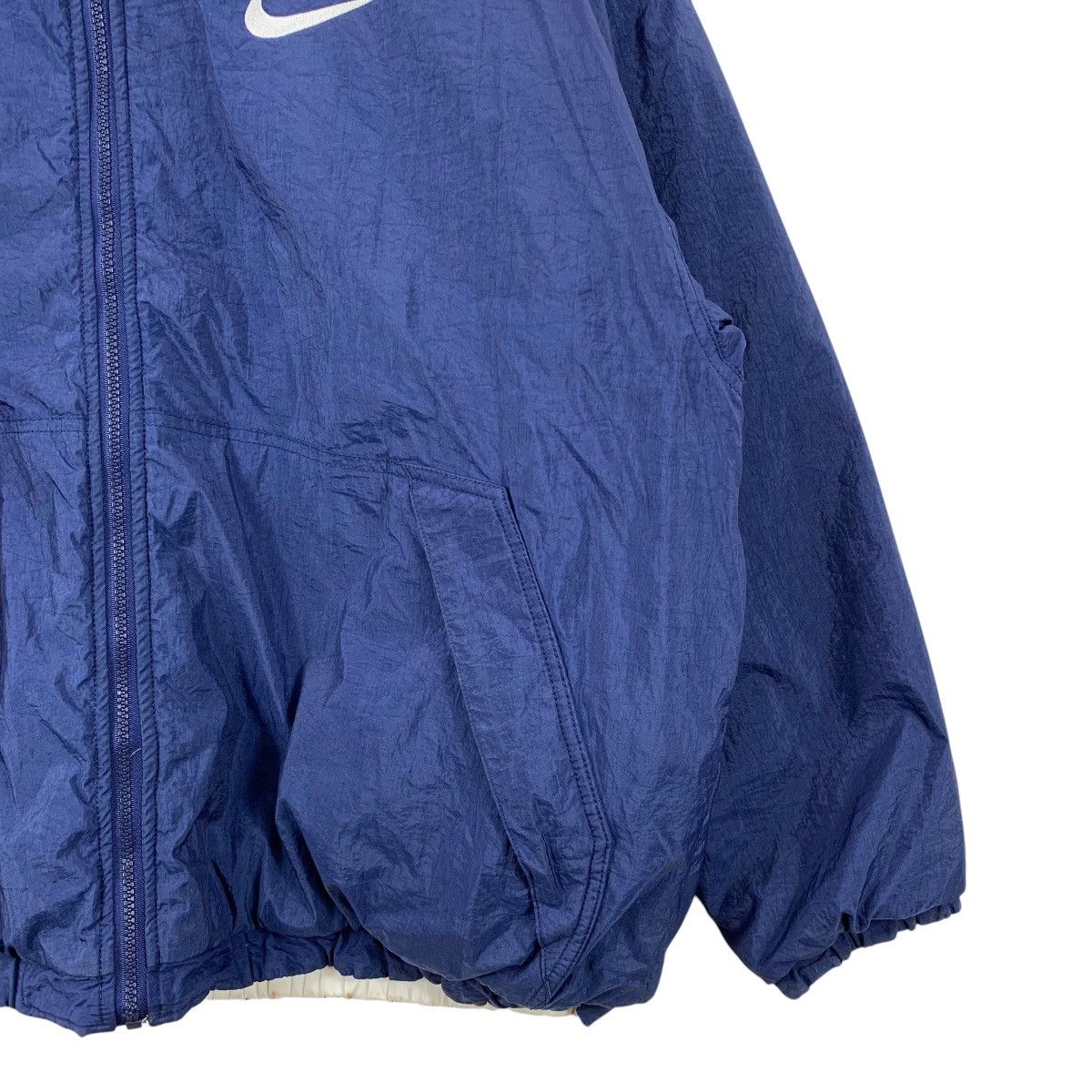 Nike × Vintage Vintage 90s NIKE Swoosh Sportswear Big Logo Backhit Jacket Size US XL / EU 56 / 4 - 6 Thumbnail