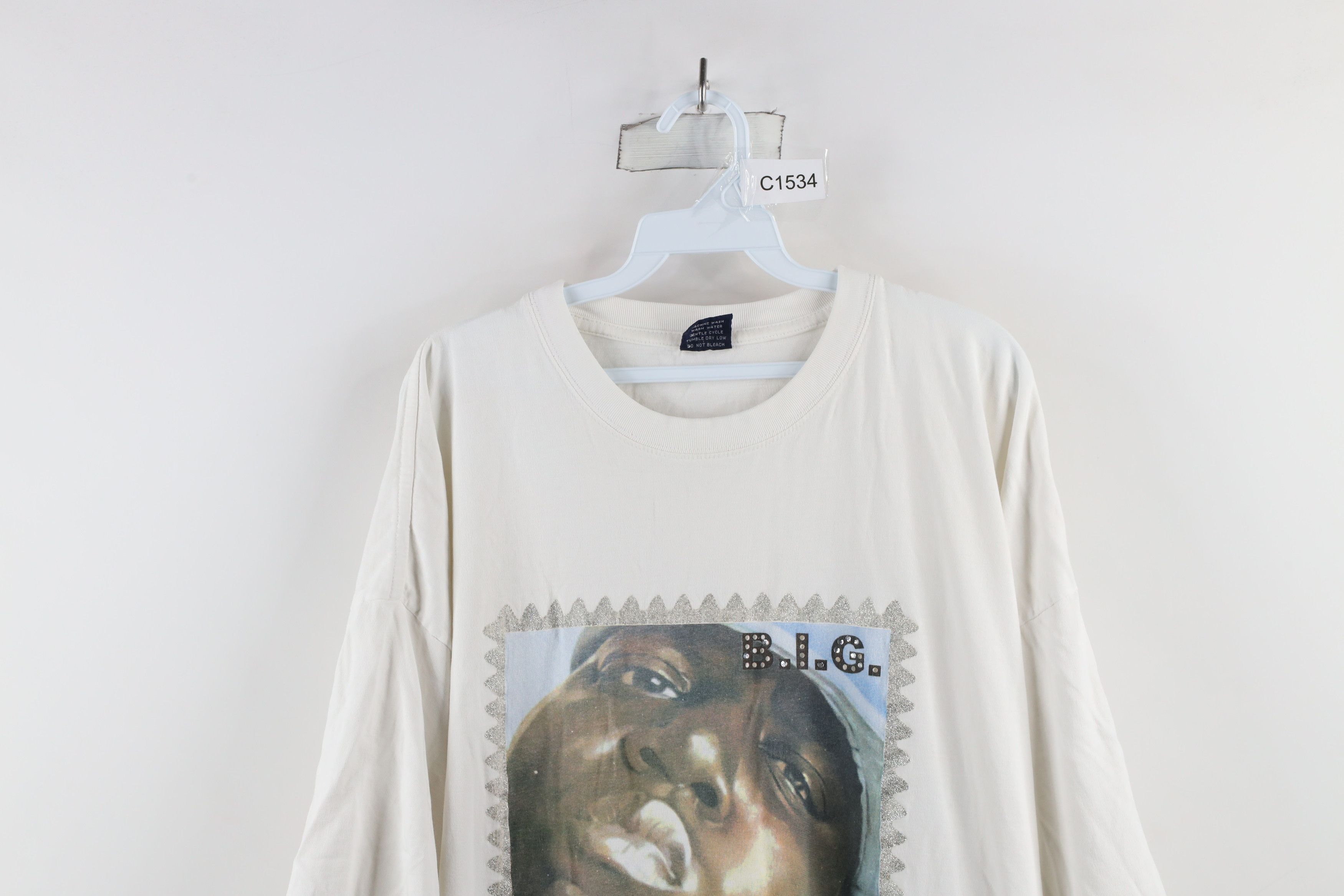 Vintage Vintage Y2K Biggie Smalls Mo Money Mo Problems Rap T-Shirt Size US XXL / EU 58 / 5 - 2 Thumbnail