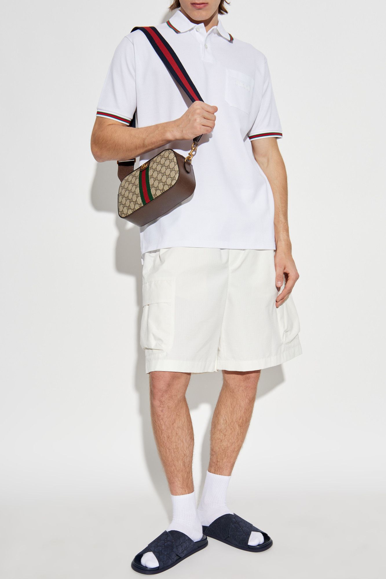 Gucci o1la5ras0426 Cargo Shorts in White Size US 30 / EU 46 - 2 Thumbnail