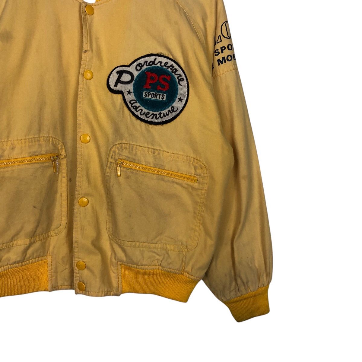 Japanese Brand 📌Sing Guts Bomber Jacket Spell Out Big Logo Issey Miyake Size US M / EU 48-50 / 2 - 6 Thumbnail