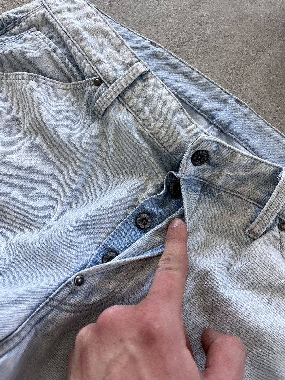 G-Star Vintage GStar Raw Moto Denim Jeans 38x36 Blue Knee Panel Y2K Size US 38 / EU 54 - 11 Thumbnail