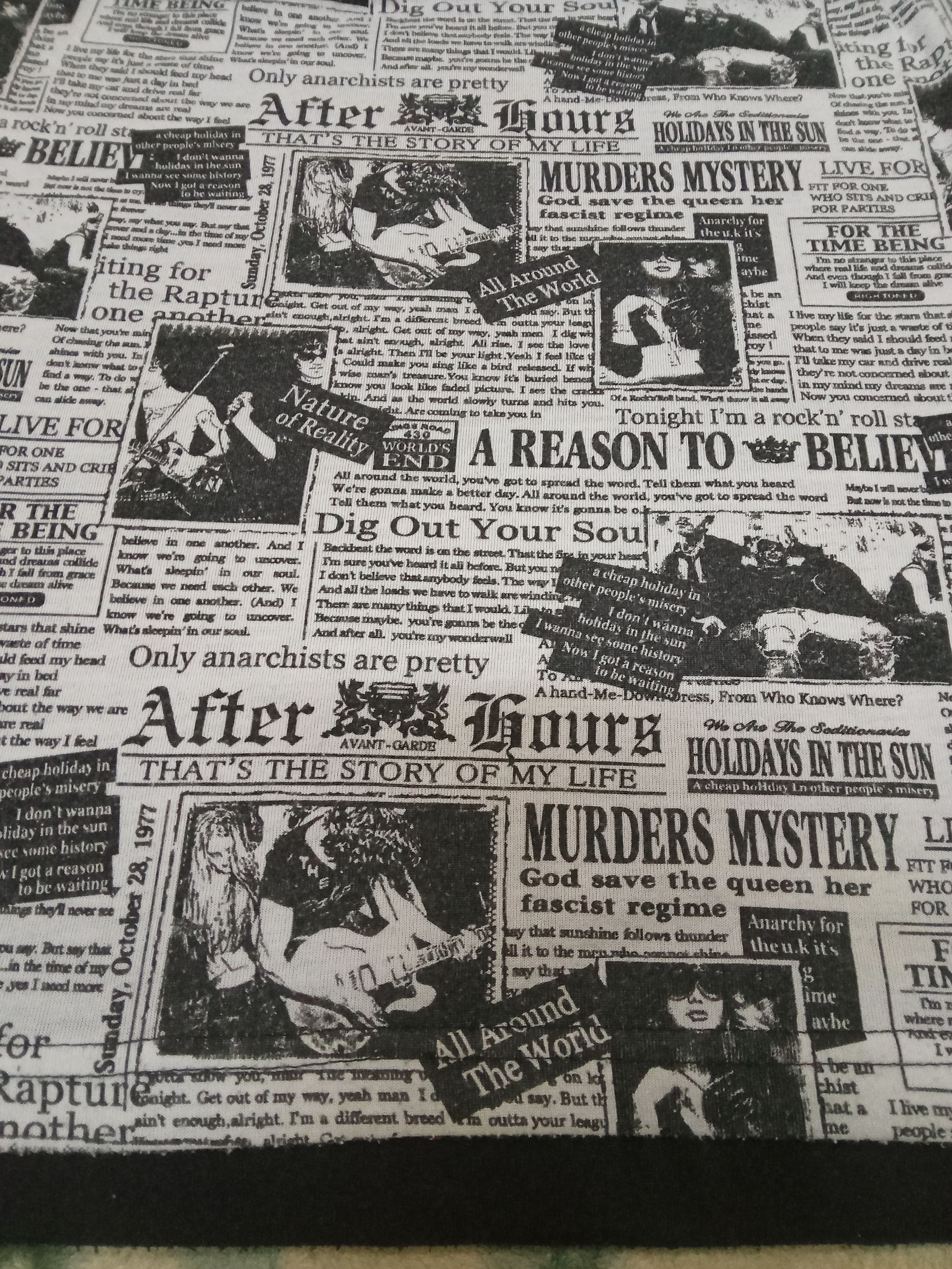 Japanese Brand Defective Struct Punk Rare Full Print Gazette T Shirt Size US M / EU 48-50 / 2 - 9 Thumbnail