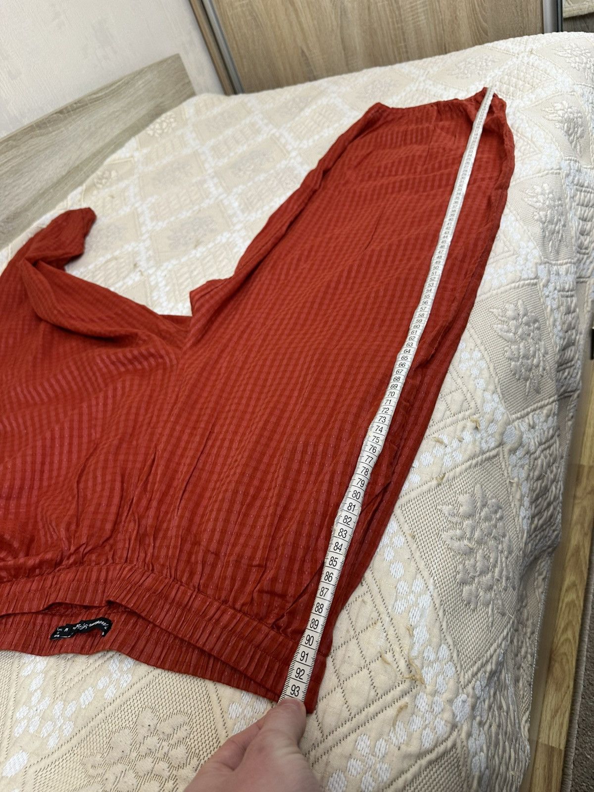 Gudrun Sjoden 🔥 Gudrun Sjoden Cotton Blend Wide Pants Trousers Check Size 28" / US 6 / IT 42 - 9 Thumbnail