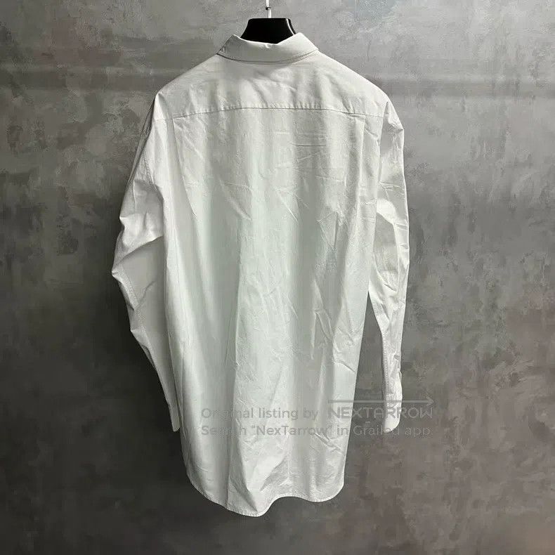 Balenciaga Balenciaga size 39 White solid color logo print pocket lon Size US S / EU 44-46 / 1 - 2 Thumbnail