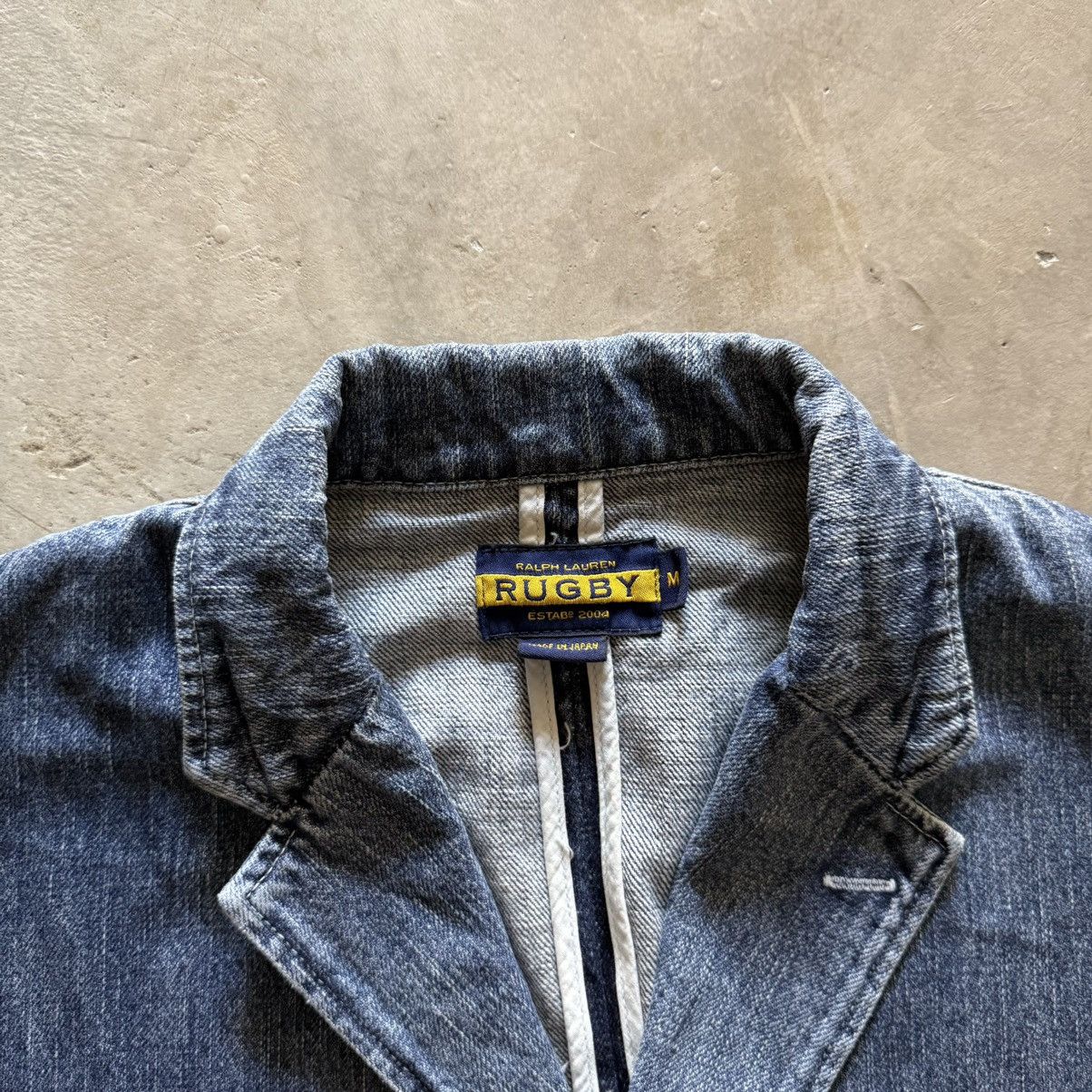 Rugby Ralph Lauren Vintage Ralph Lauren Rugby Selvedge Denim 3-Button Jacket Size US M / EU 48-50 / 2 - 2 Thumbnail