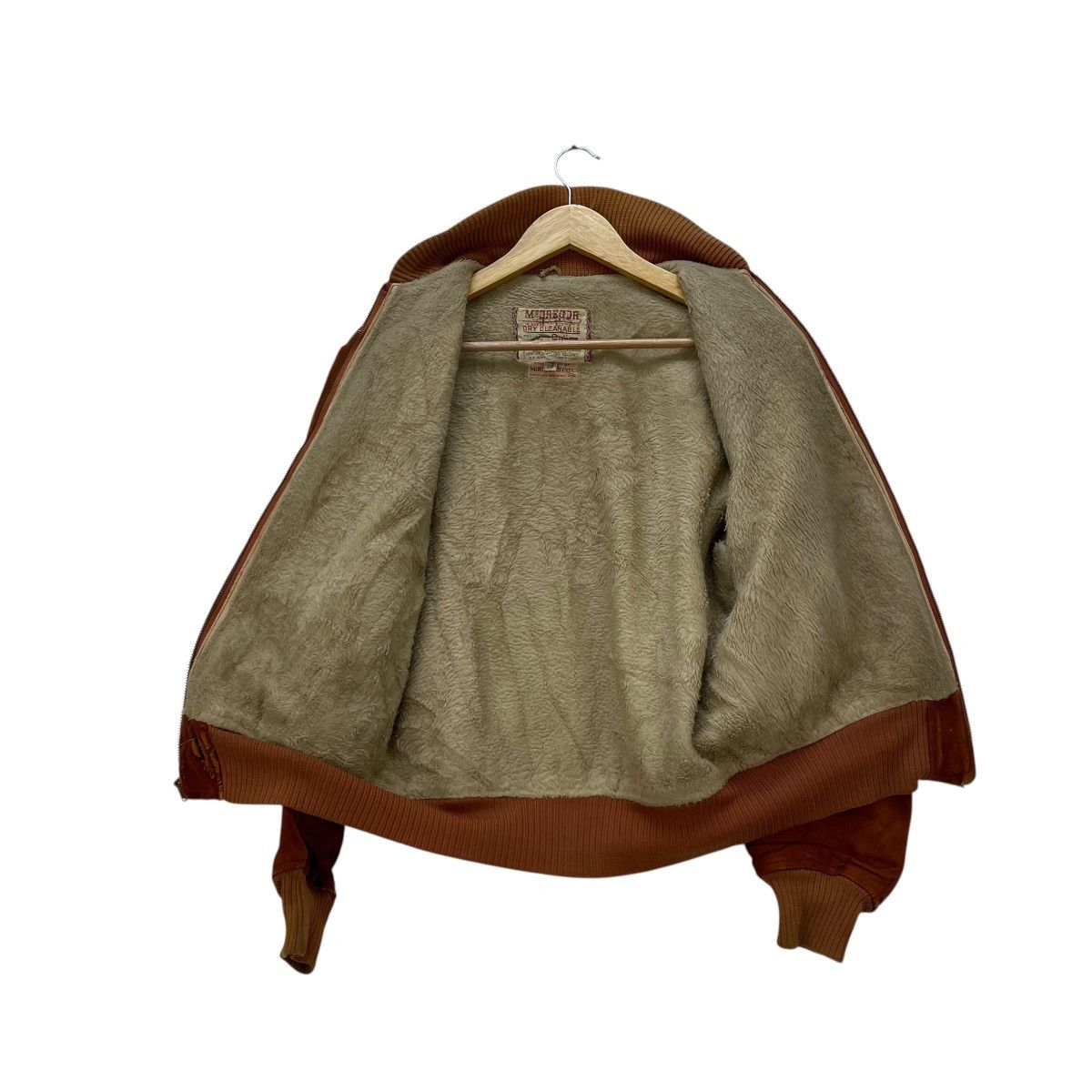McGregor 💥Vintage 60s Mc Gregor Bomber Suede Leather Boa Jacket Size US M / EU 48-50 / 2 - 3 Thumbnail