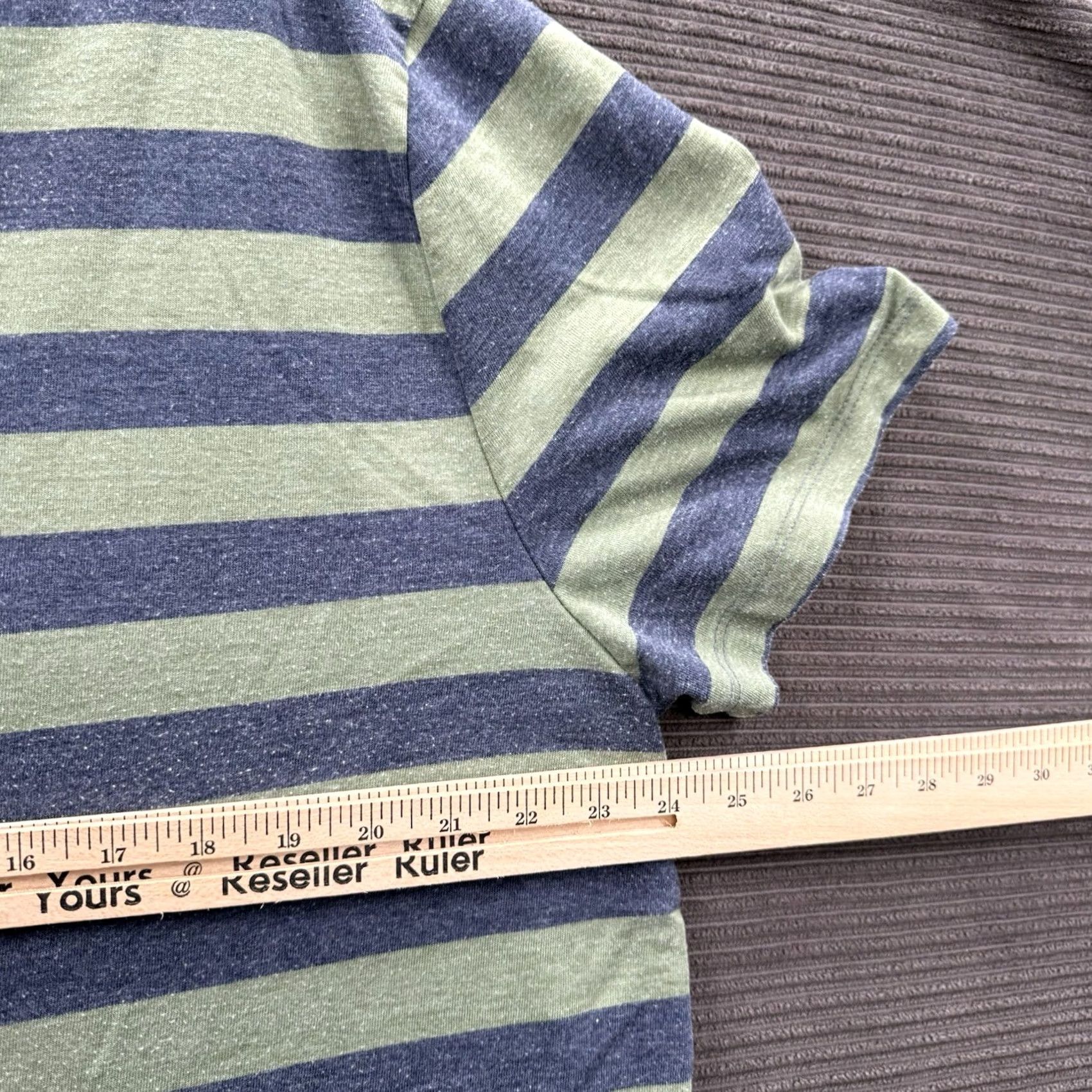 Lucky Brand Lucky Brand Polo Shirt Men 2XL Striped Golf Casual Breathable Cotton Polyester Shirt Length 30 in Multicolor Green White Black Navy Mens Size US XXL / EU 58 / 5 - 5 Thumbnail