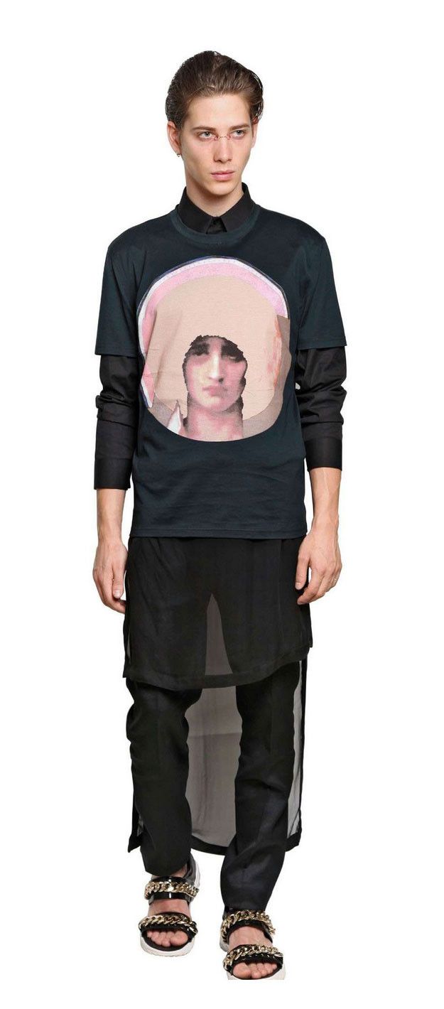 Givenchy Black Halo Madonna Oversized T-shirt Size US M / EU 48-50 / 2 - 2 Thumbnail
