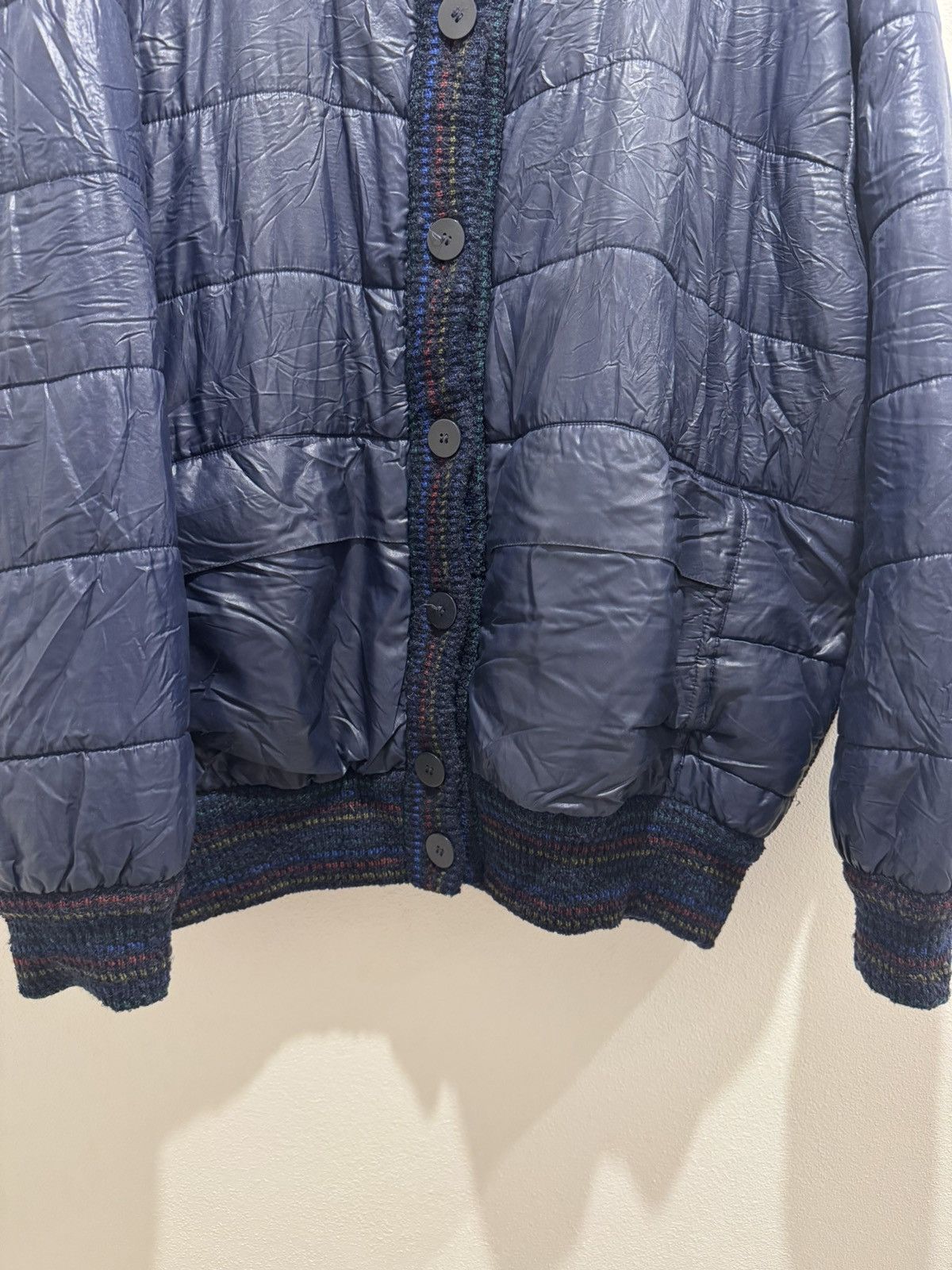 Missoni × Vintage Missoni bomber jacket 80s two sides blue wool/mohair/alpaca Size US L / EU 52-54 / 3 - 14 Thumbnail