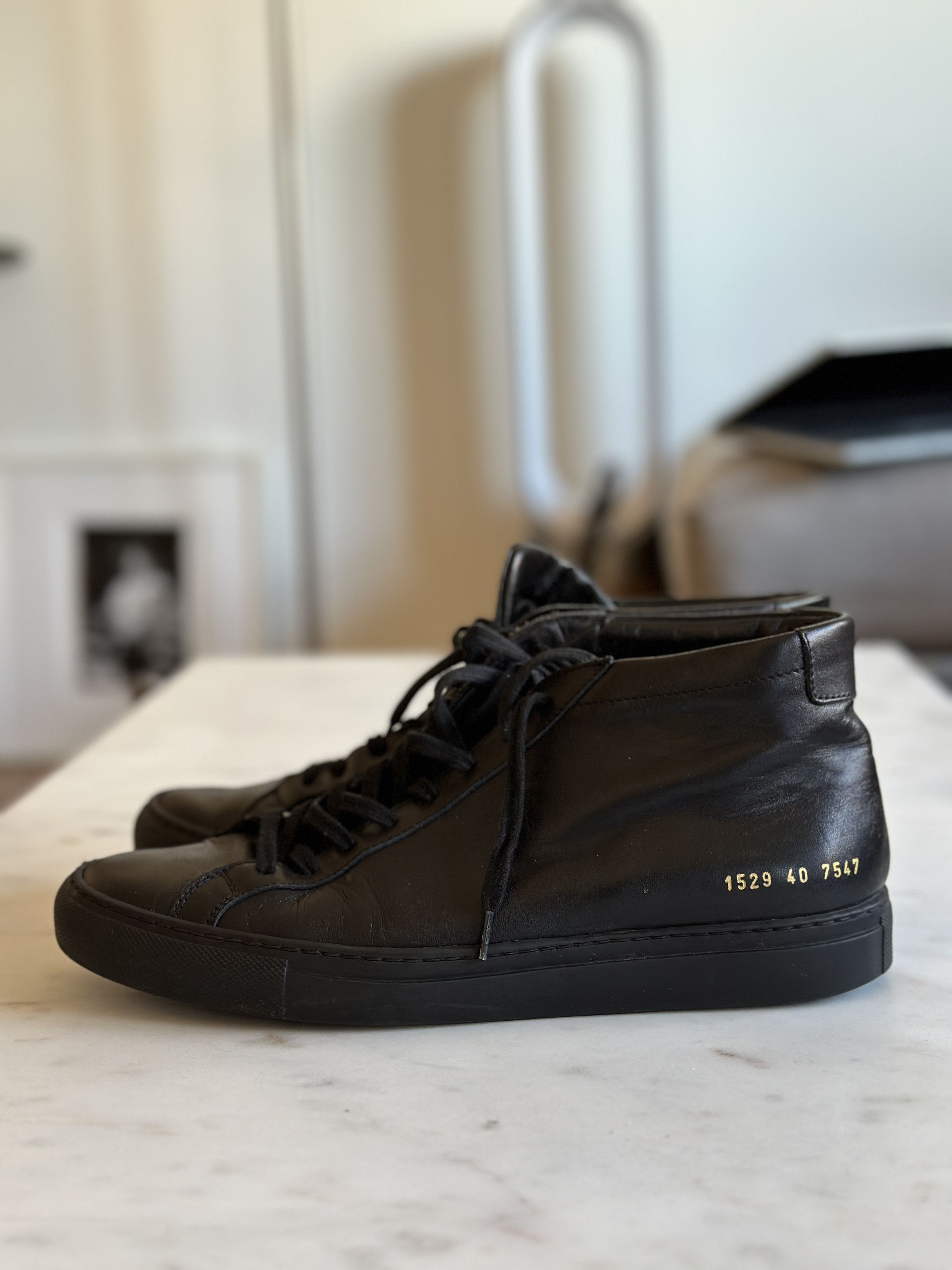 Common Projects Common Projects Original Achilles Mid Black | Grailed