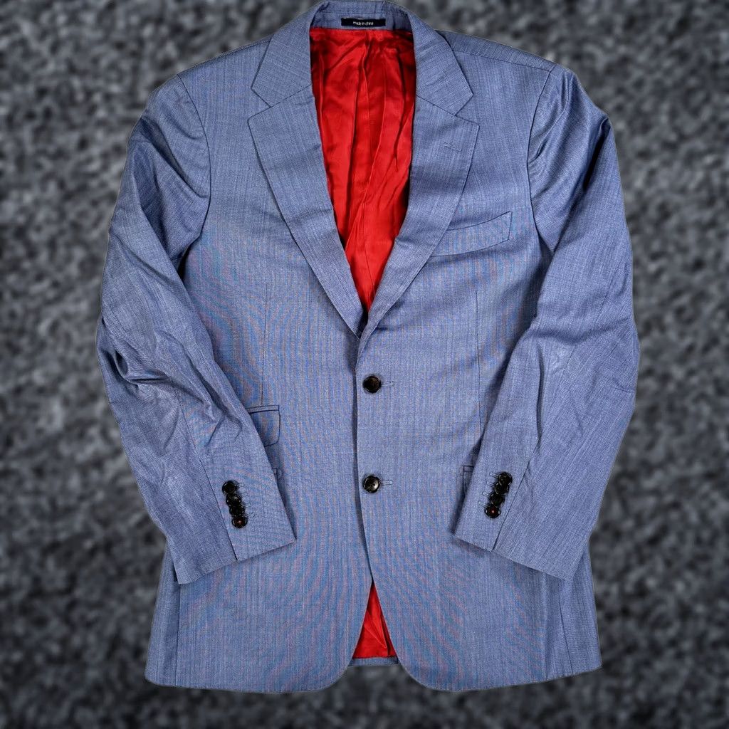 Suitsupply Suitsupply Sienna Jacket Mens 38 Blue Wool Slim Fit 2-Button Notch Lapel Single-Breasted Suit Jacket Regular Size 38R - 1 Thumbnail