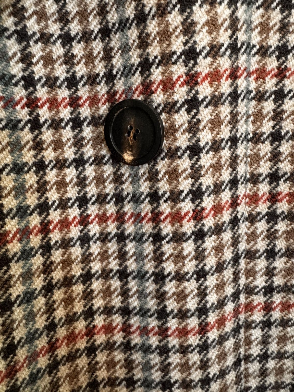 Balenciaga AW21 Houndstooth Wool Coat – Double Breasted