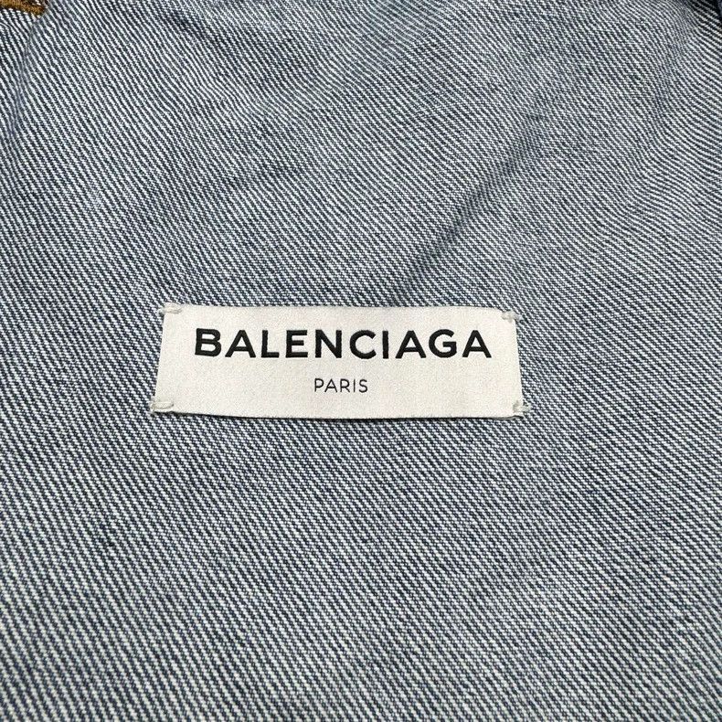 Balenciaga Balenciaga collar embroidered letter denim jacket-2506 Size US XS / EU 42 / 0 - 2 Thumbnail