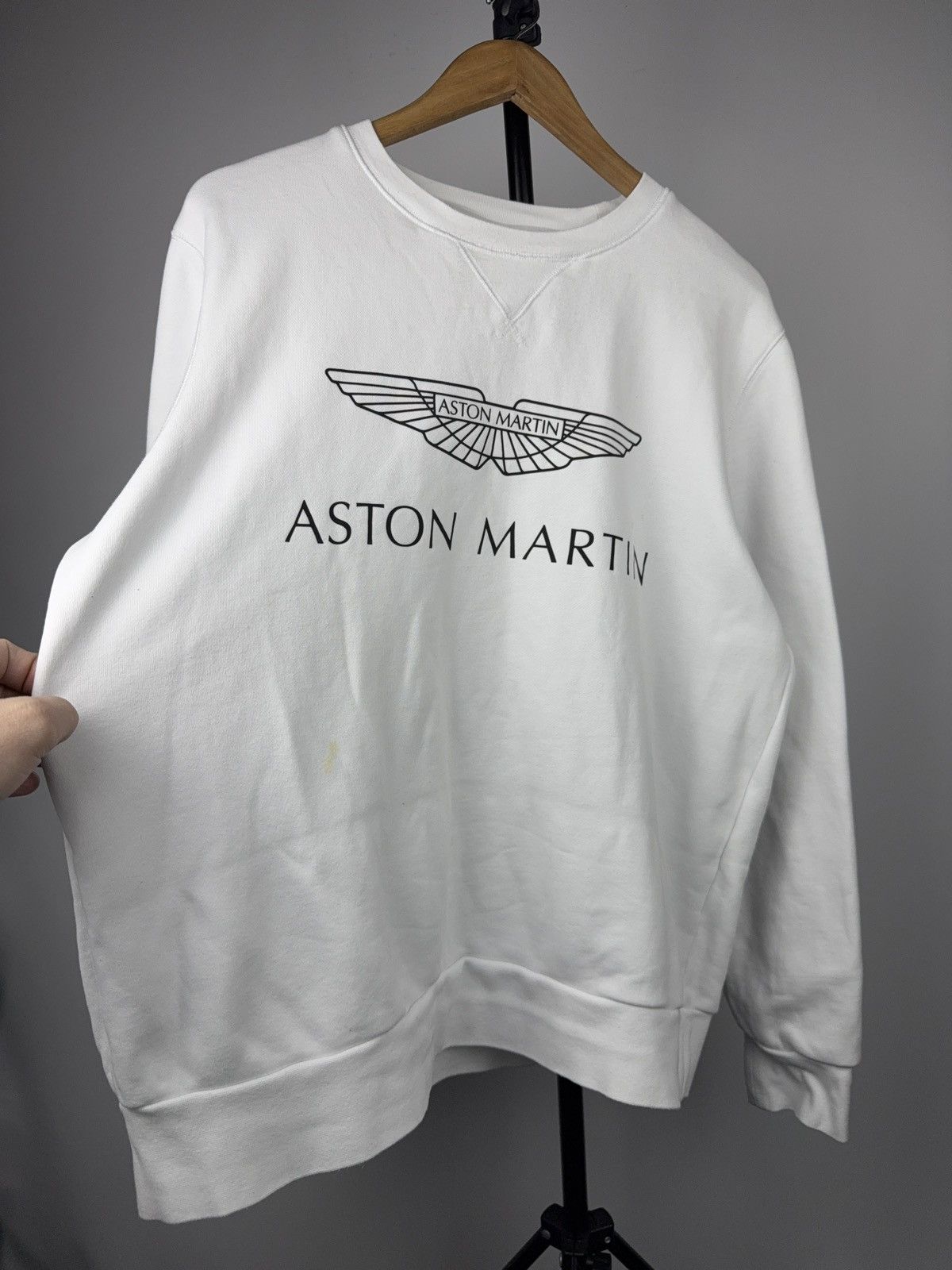 Hackett Racing Aston Martin AMR Hackett London White Sweatshirt Size US L / EU 52-54 / 3 - 3 Thumbnail