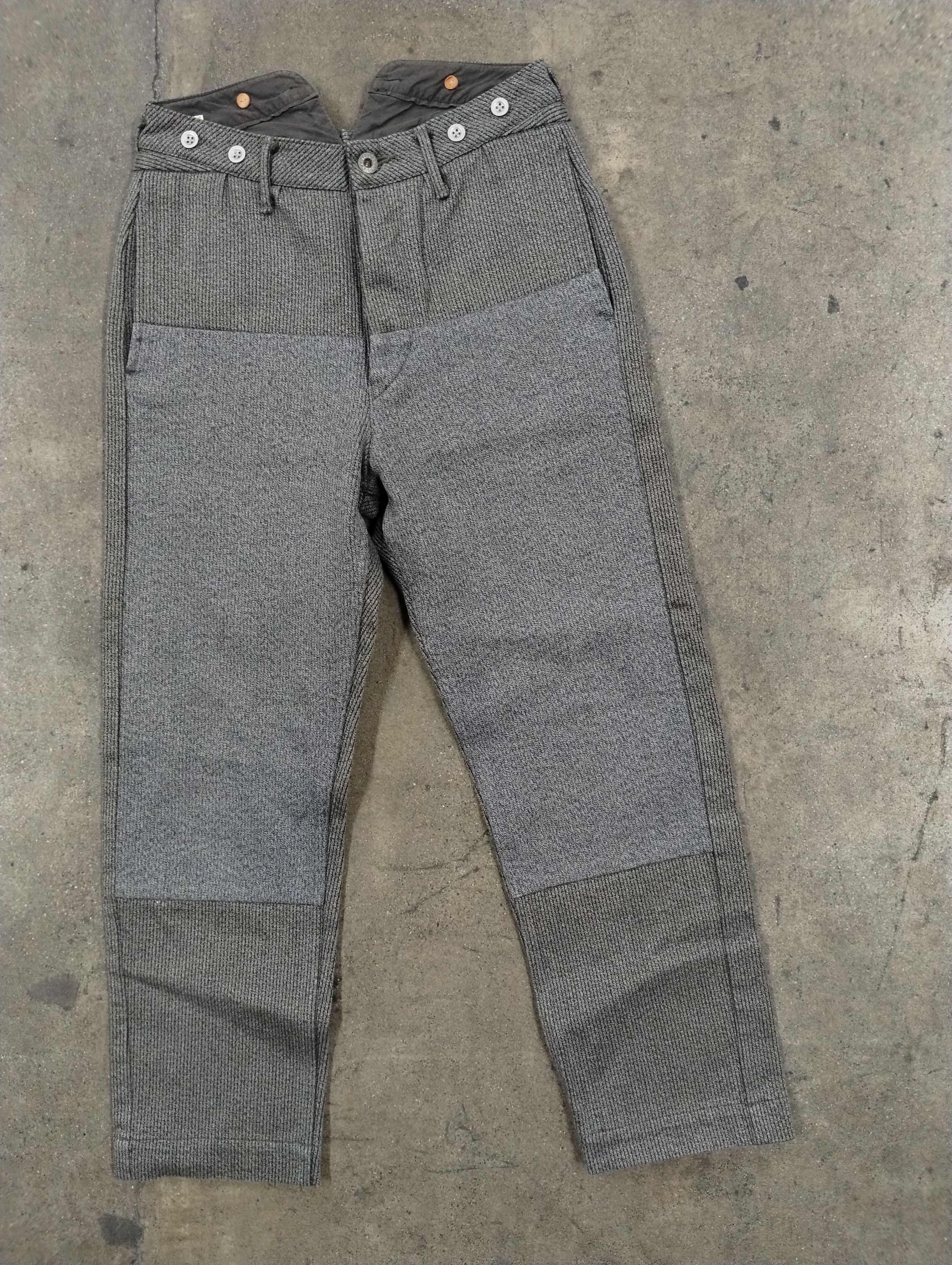 image of Kapital Two Tone Double Knees in Grey, Men's (Size 28)