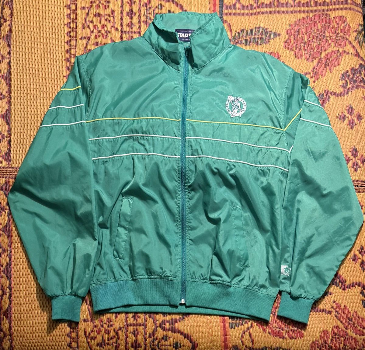 Starter Vintage Starter Boston Celtics Windbreaker Size US XL / EU 56 / 4 - 2 Thumbnail