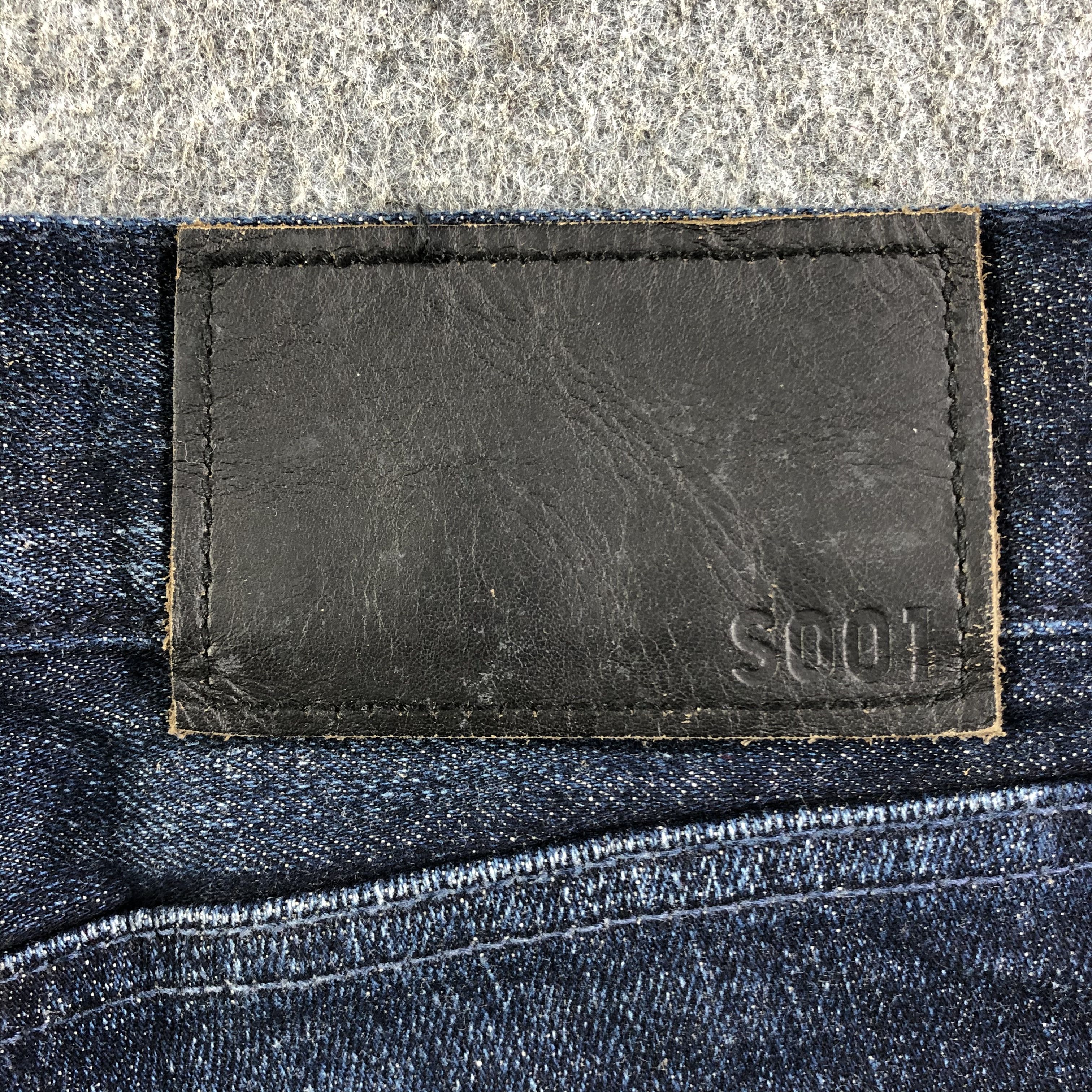 Japanese Brand Uniqlo S001 Jeans Blue Slim Fit Denim -J2847 Size US 33 - 5 Thumbnail