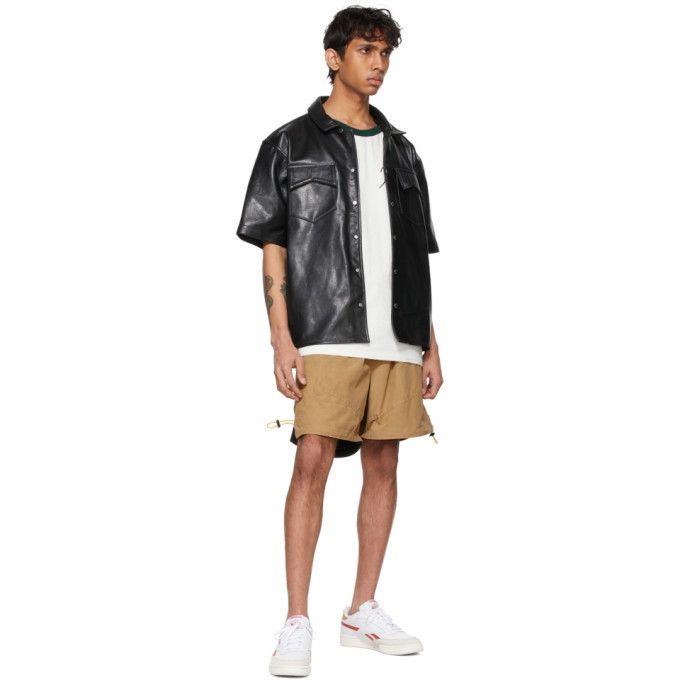 Rhude RHUDE Leather Short Sleeve Button Up - M Size US M / EU 48-50 / 2 - 3 Thumbnail