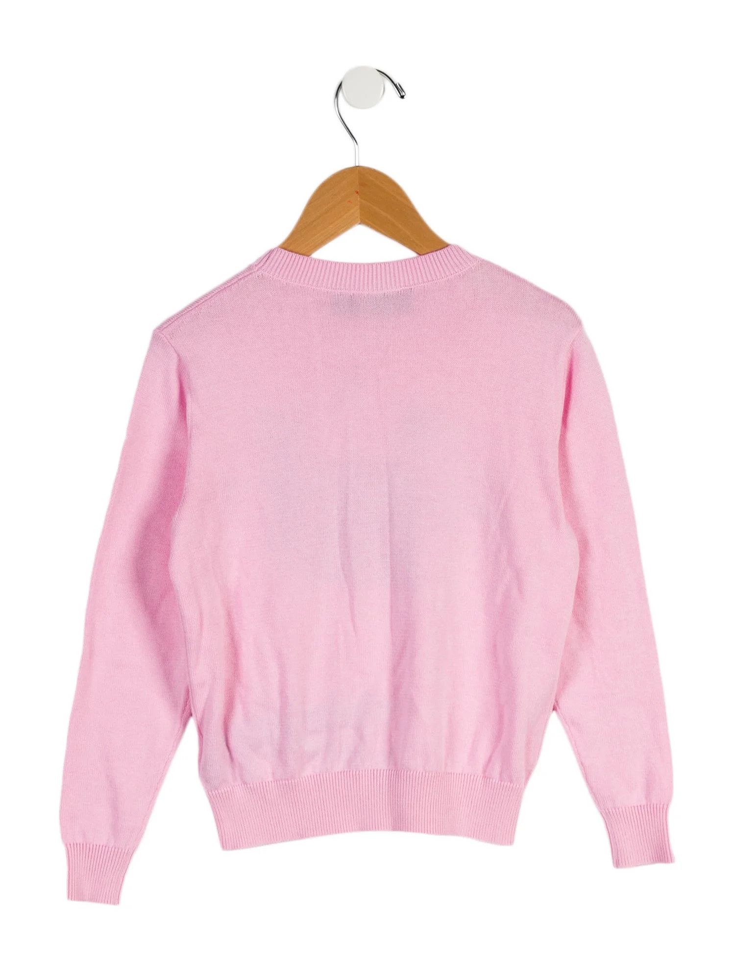 Amiri o1w1db11224 KIDS Tiger Varsity Sweater in Light Pink Size US XXS / EU 40 - 2 Thumbnail