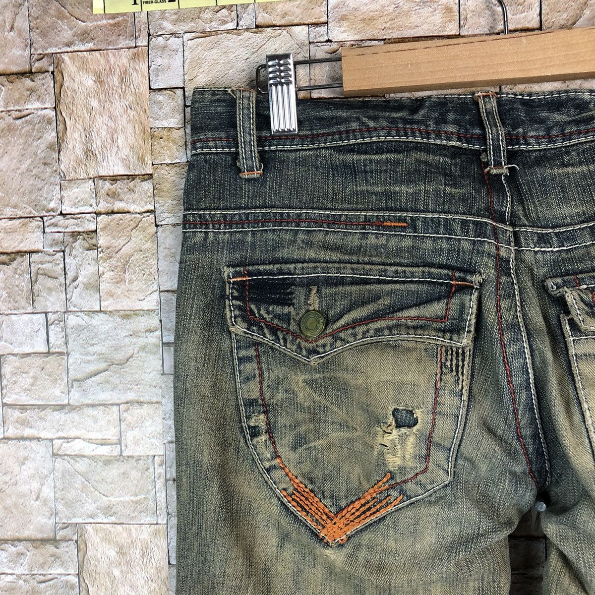 Request Jeans Request Black faded ripped Distressed Denim Pants #A1039 Size US 31 - 17 Thumbnail