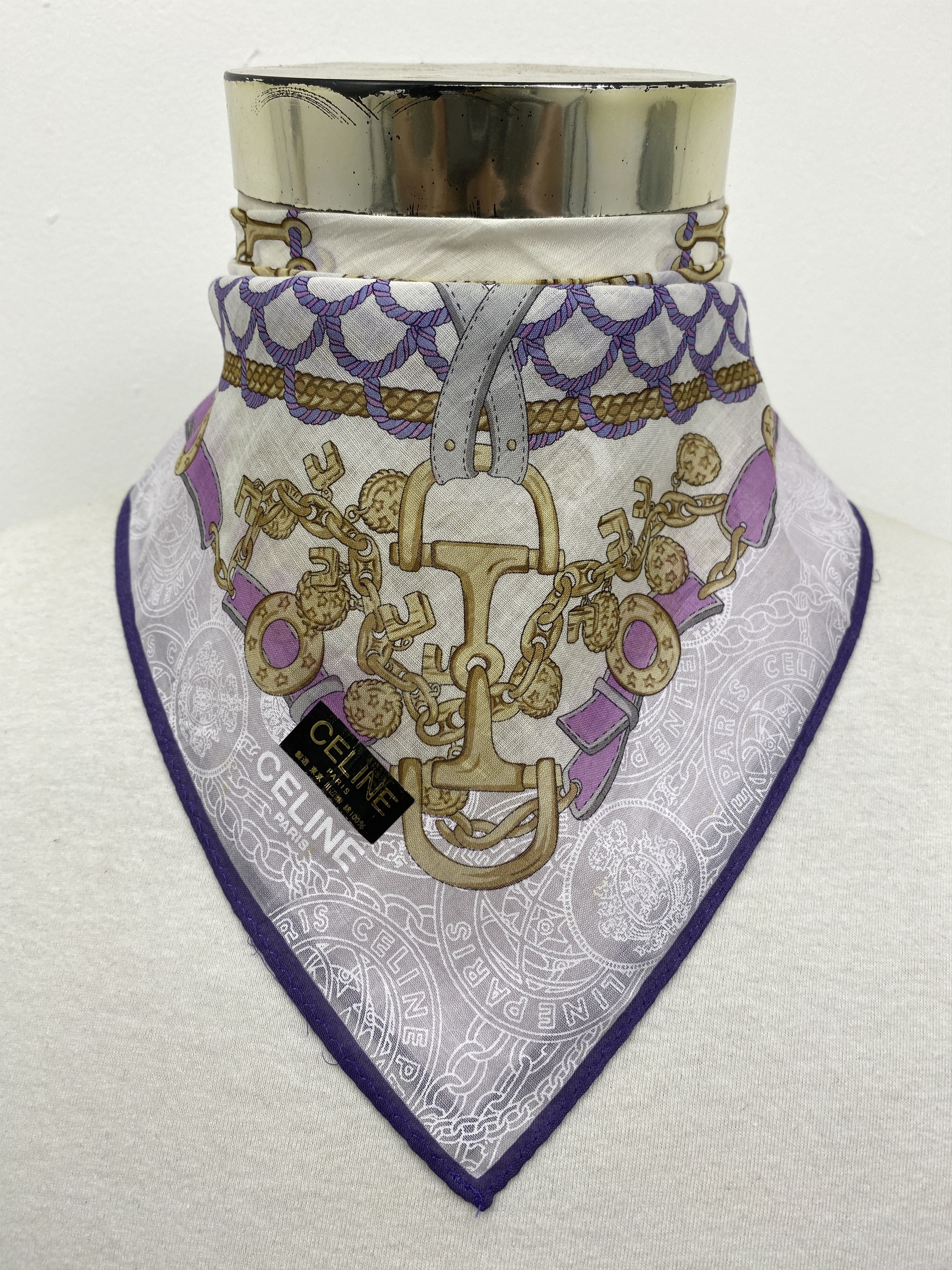 Celine Celine Handkerchief / Neckerchief / Bandana HKC0584 Size ONE SIZE - 1 Thumbnail