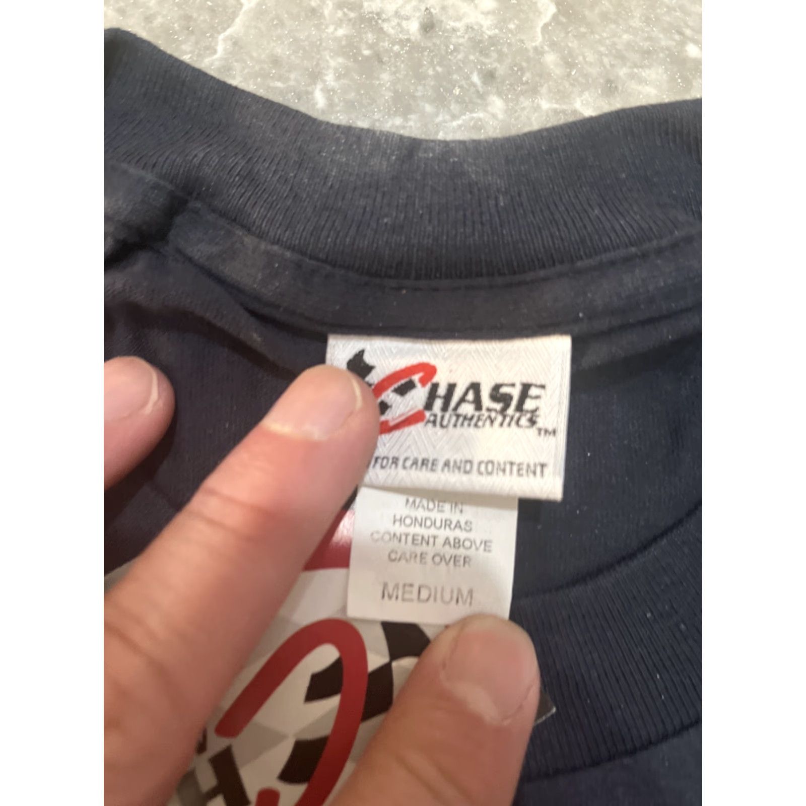 Chase Authentics VTG 1990s Nascar Rusty Wallace T Shirt Size M Blue Cotton Solid Short Sleeve Crew Neck Miller Lite #2 Double-Sided Racing Live to Race Mens Size US M / EU 48-50 / 2 - 4 Thumbnail