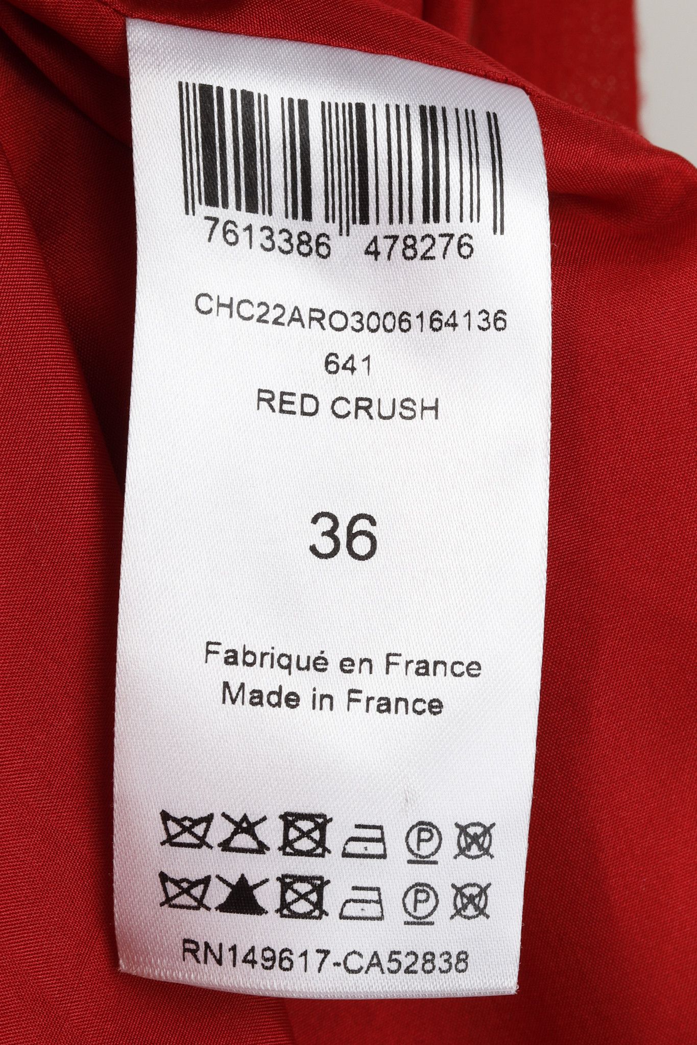 Chloe Chloe Red Crush Smocked Off-The-Shoulder Maxi Dress Size S / US 4 / IT 40 - 10 Thumbnail
