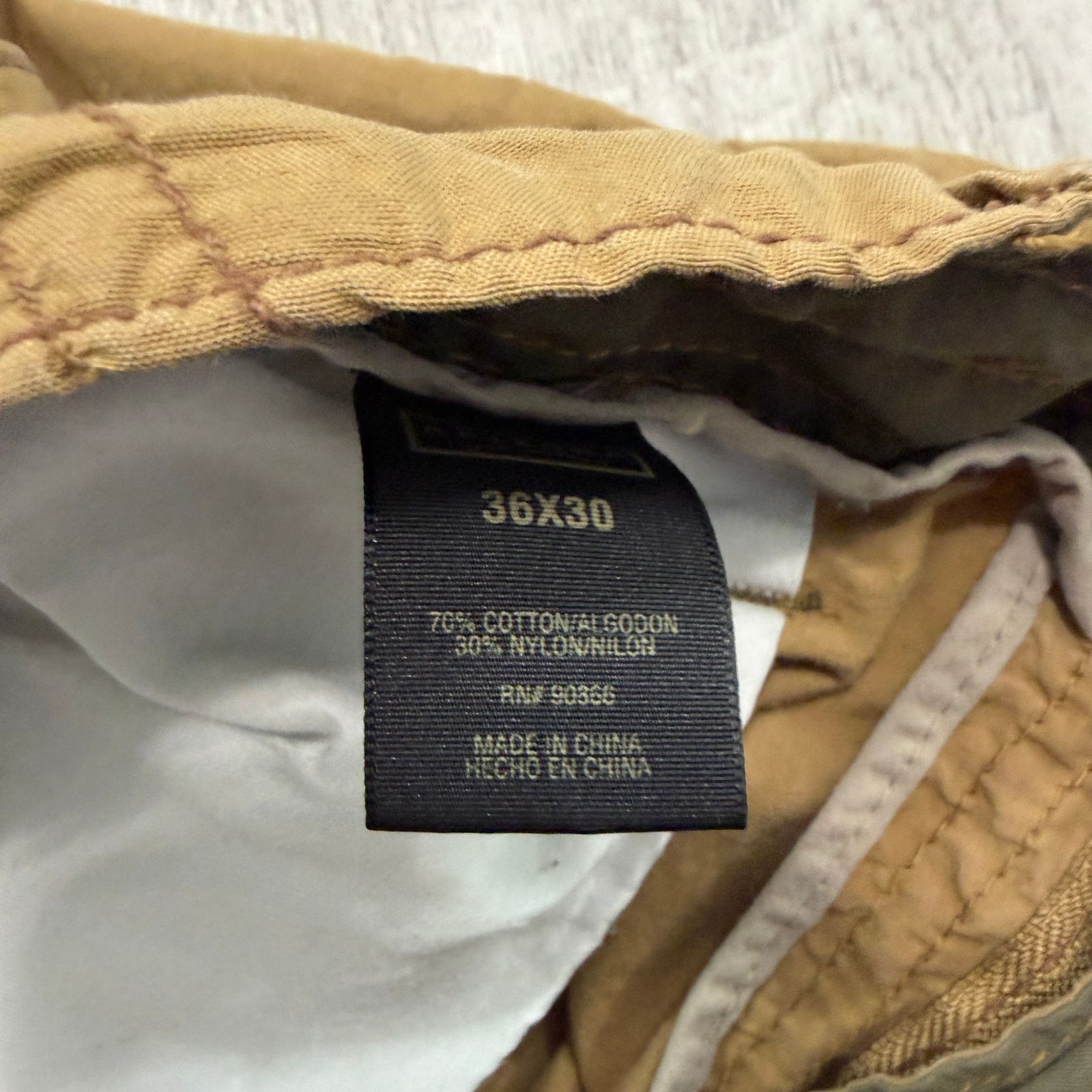 Vintage Vintage Arizona Jean Co. Cargo Pants Men's 36x30 Tan y2k Size US 36 / EU 52 - 5 Thumbnail