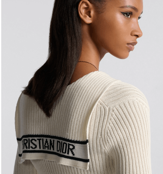 Dior o1w1db10925 444S64 Dioriviera Sweater in Ecru Size S / US 4 / IT 40 - 5 Thumbnail