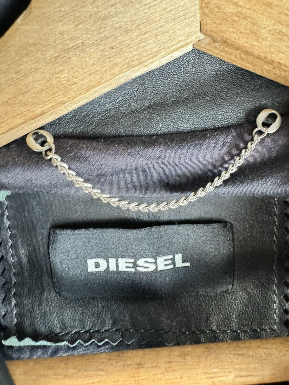 Diesel Designer Diesel Denim & Leather sleeves Jacket Size US XL / EU 56 / 4 - 3 Thumbnail