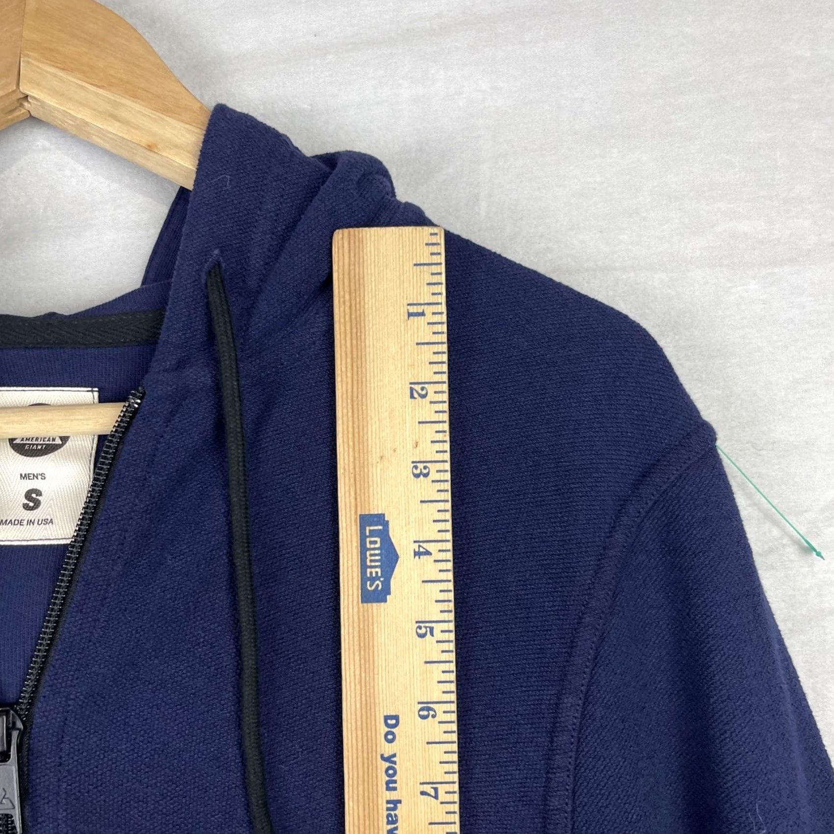 Vintage VINTAGE American Giant Hoodie Mens Small Navy Blue Zip Up Knit Heavyweight Made In USA Size US S / EU 44-46 / 1 - 6 Thumbnail