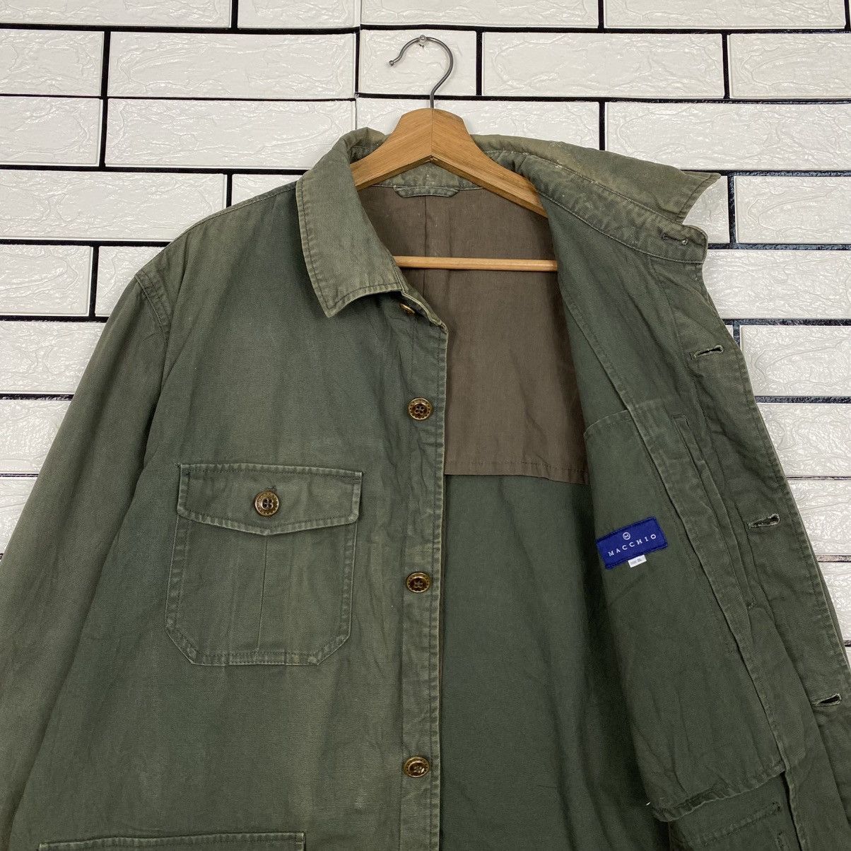Vintage 📌Vintage Duck Canvas Detroit Chore Jacket Blanket Macchio Size US L / EU 52-54 / 3 - 13 Thumbnail