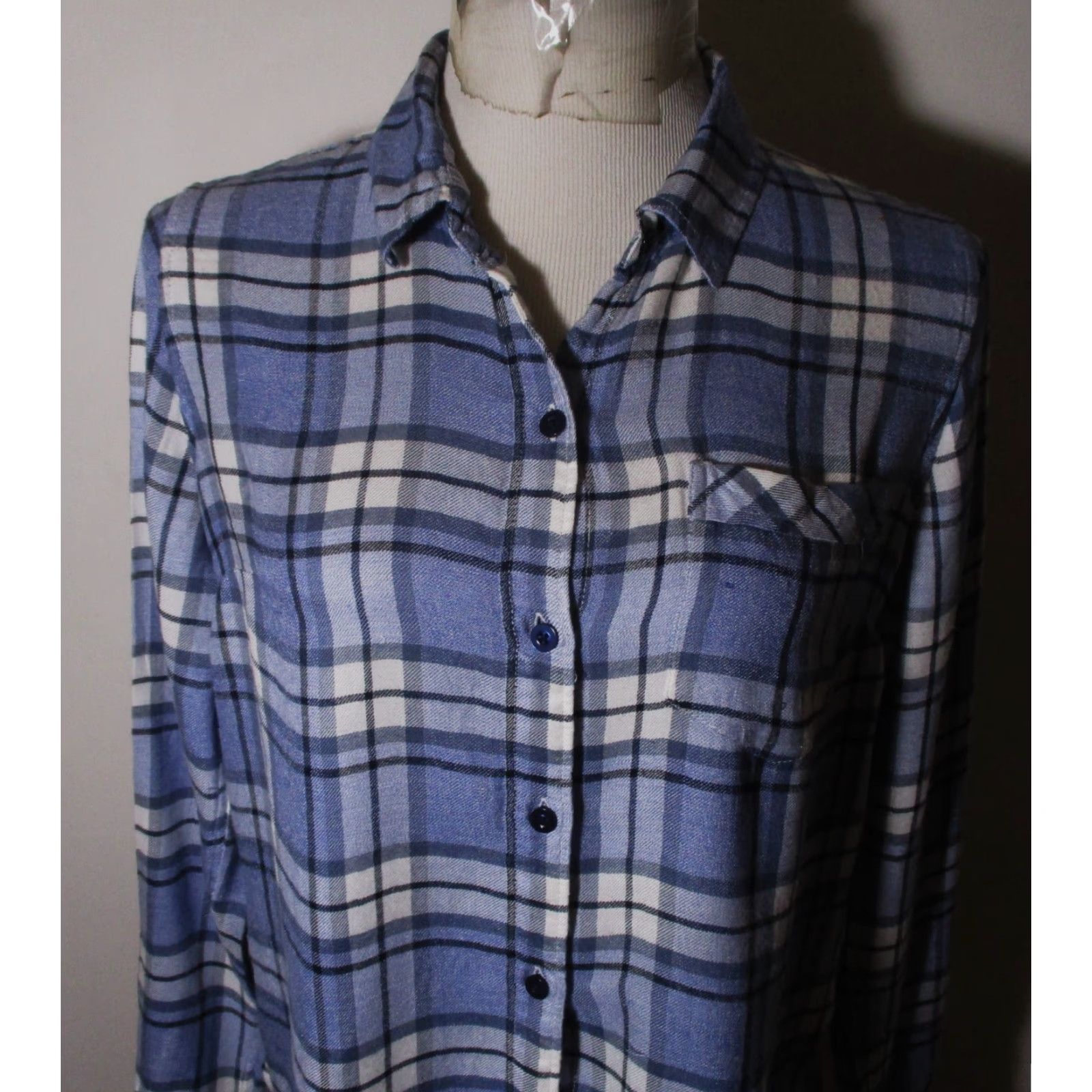 Lucky Brand Lucky Brand Blue Long Sleeve Button Shirt S/P Women Size S / US 4 / IT 40 - 2 Thumbnail