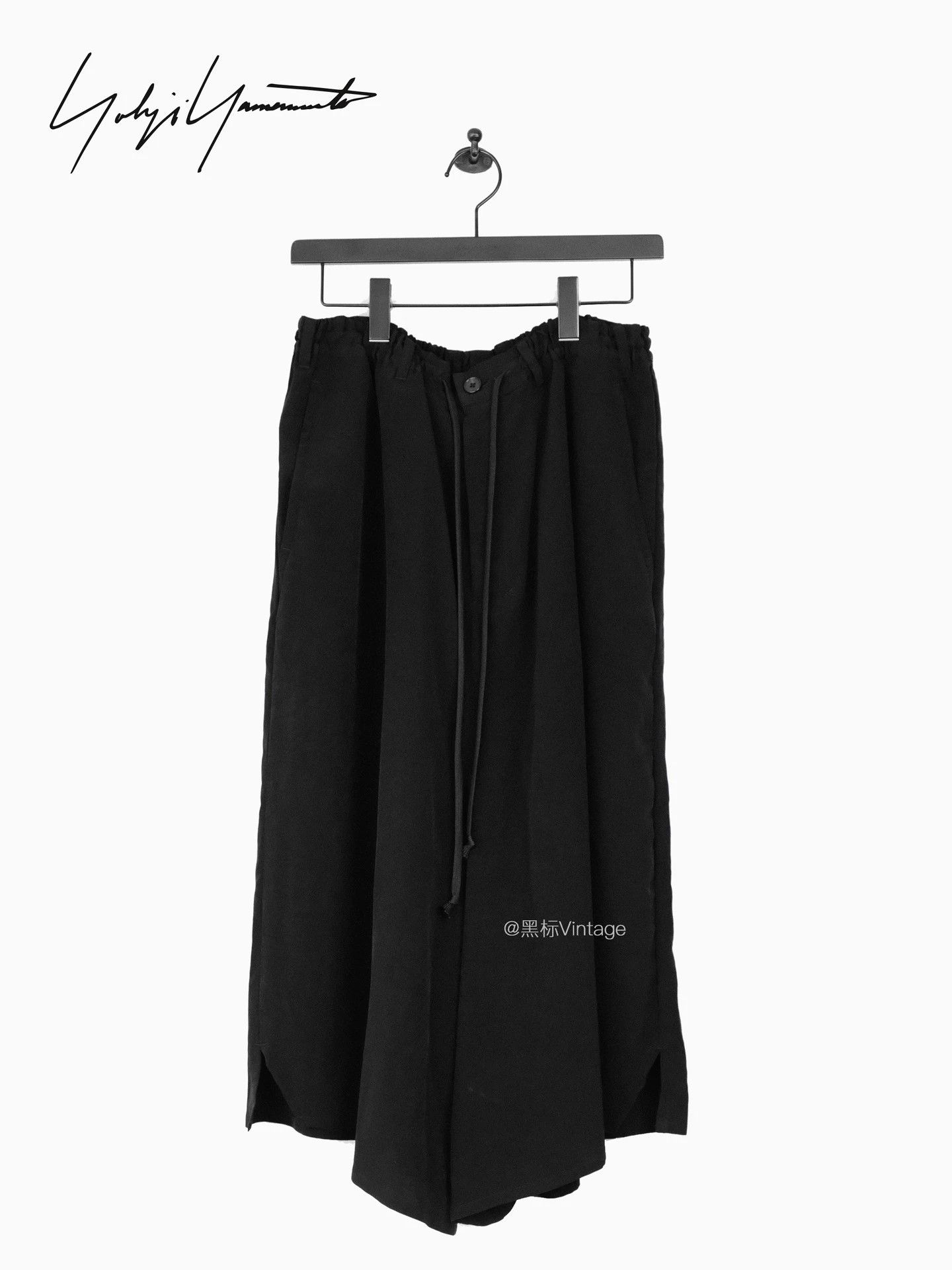 Yohji Yamamoto Yohji Yamamoto 20ss Vintage Triacetate Drawstring Wide-Leg Pants Size 28" / US 6 / IT 42 - 1 Thumbnail