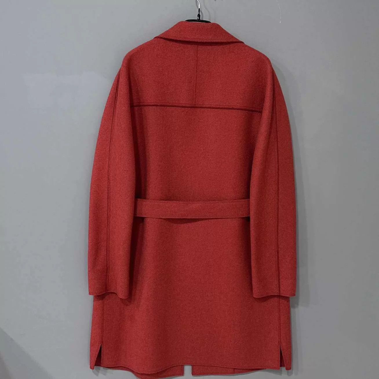 Loro Piana Loro Piana Red Midi-length Collared Cashmere Coat size 44 Size M / US 6-8 / IT 42-44 - 2 Thumbnail