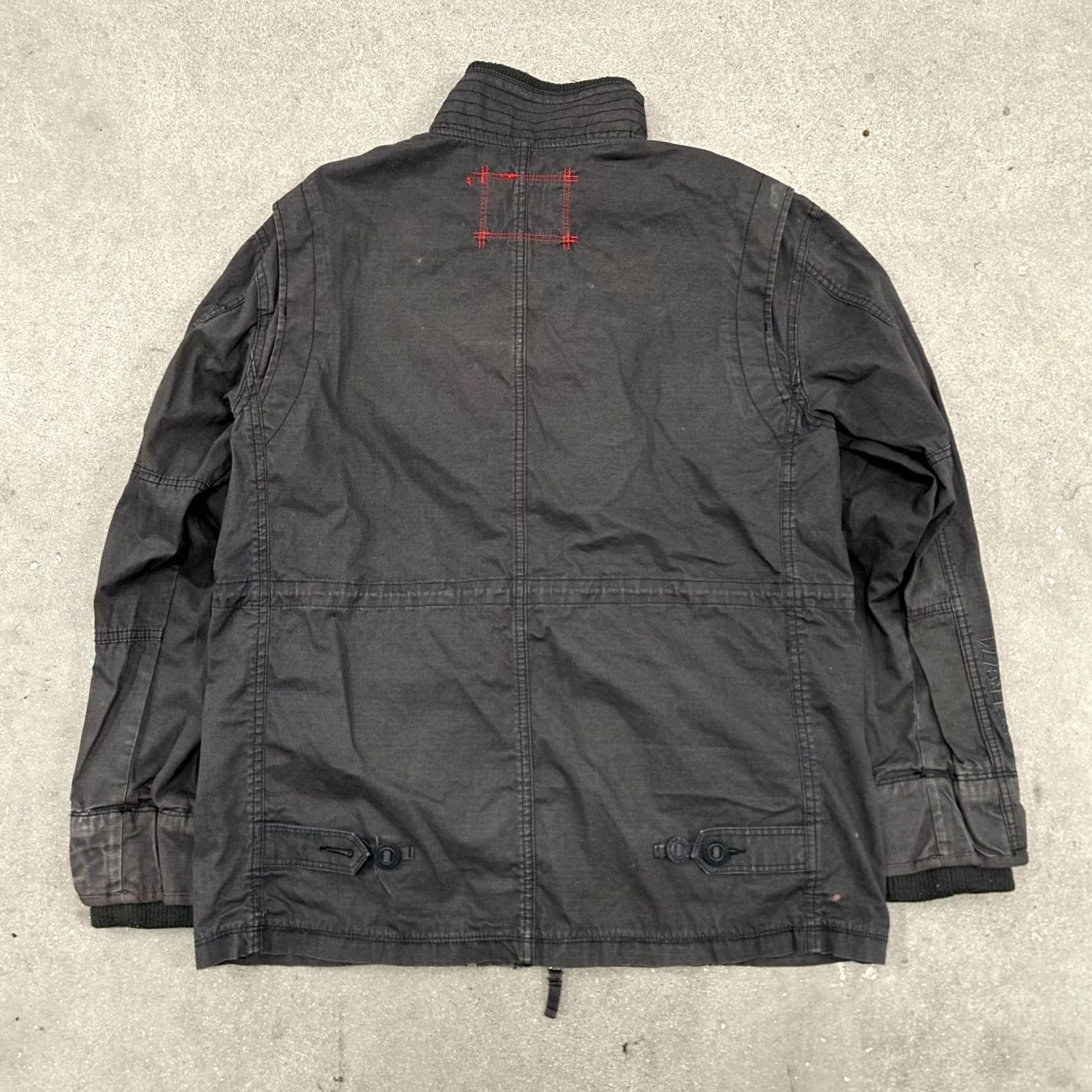 Vintage Fox Racing Jacket Mens XL Gray Ripstop Full Zip Riding Motorcycle Jacket Size US XL / EU 56 / 4 - 6 Thumbnail