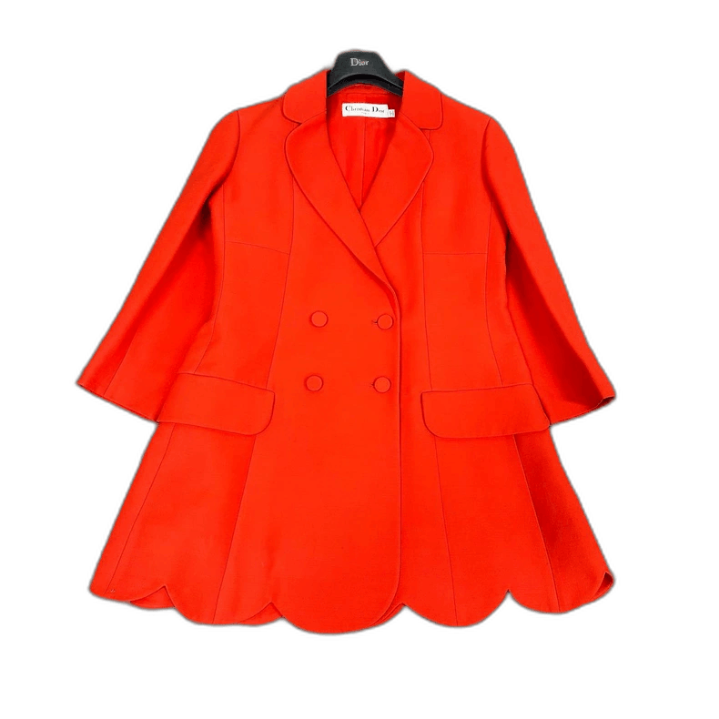 Dior Stunning Red Dior Petal Coat with Tags Size M / US 6-8 / IT 42-44 - 1 Thumbnail