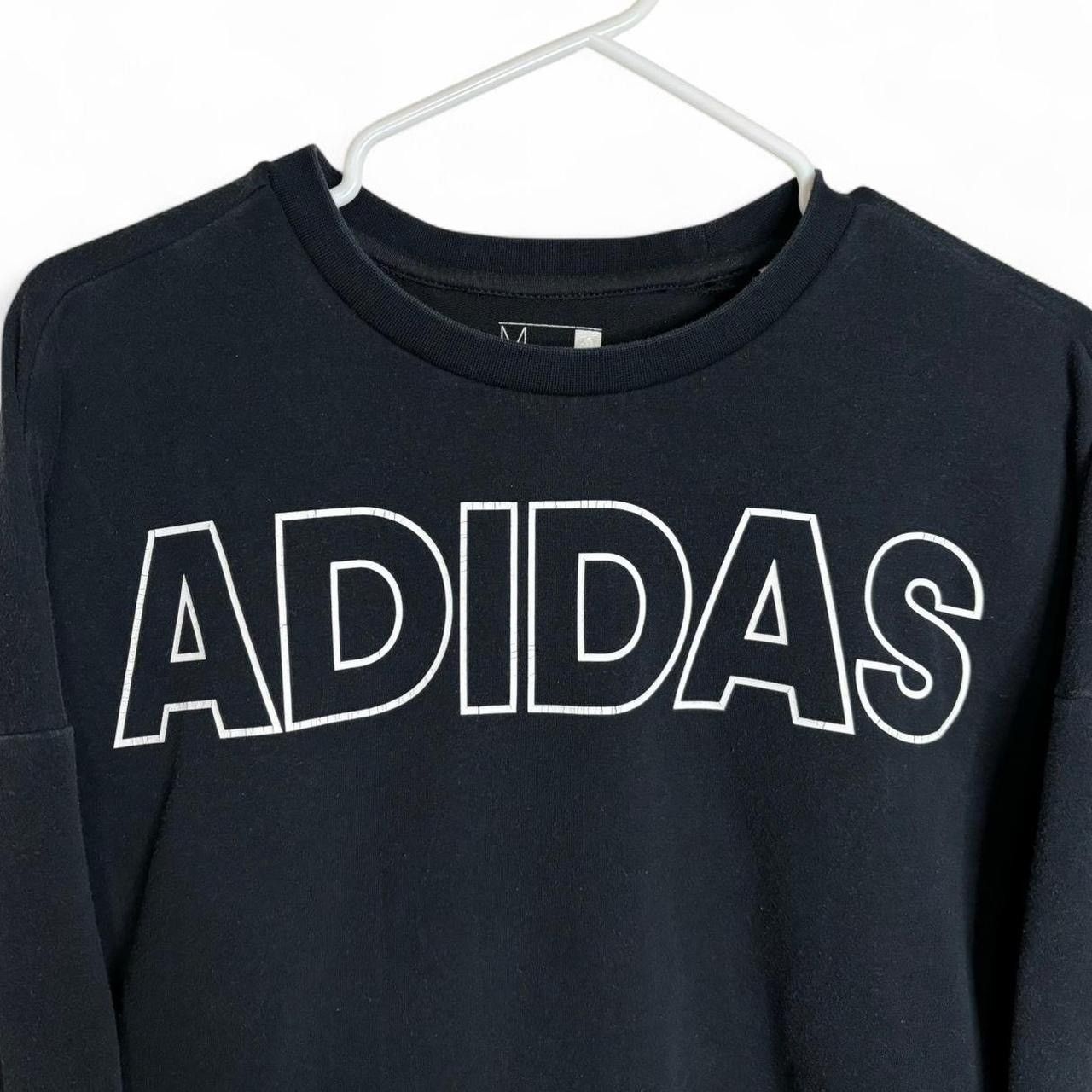 Adidas Adidas Climalite Black Spellout Sweatshirt Size US M / EU 48-50 / 2 - 2 Thumbnail
