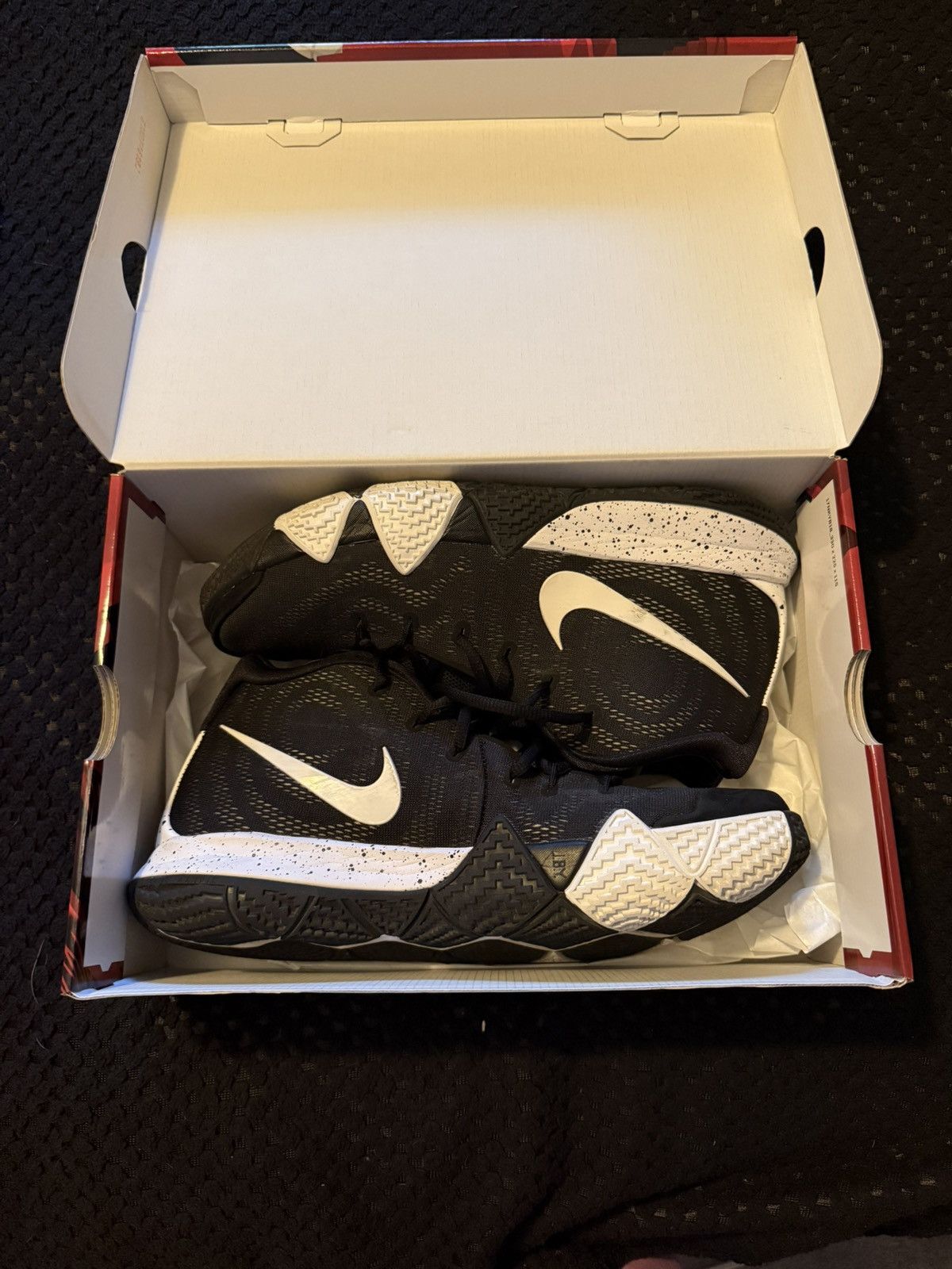 Nike Nike Kyrie 4 TB Black/White WITH BOX Size US 11 / EU 44 - 1 Thumbnail