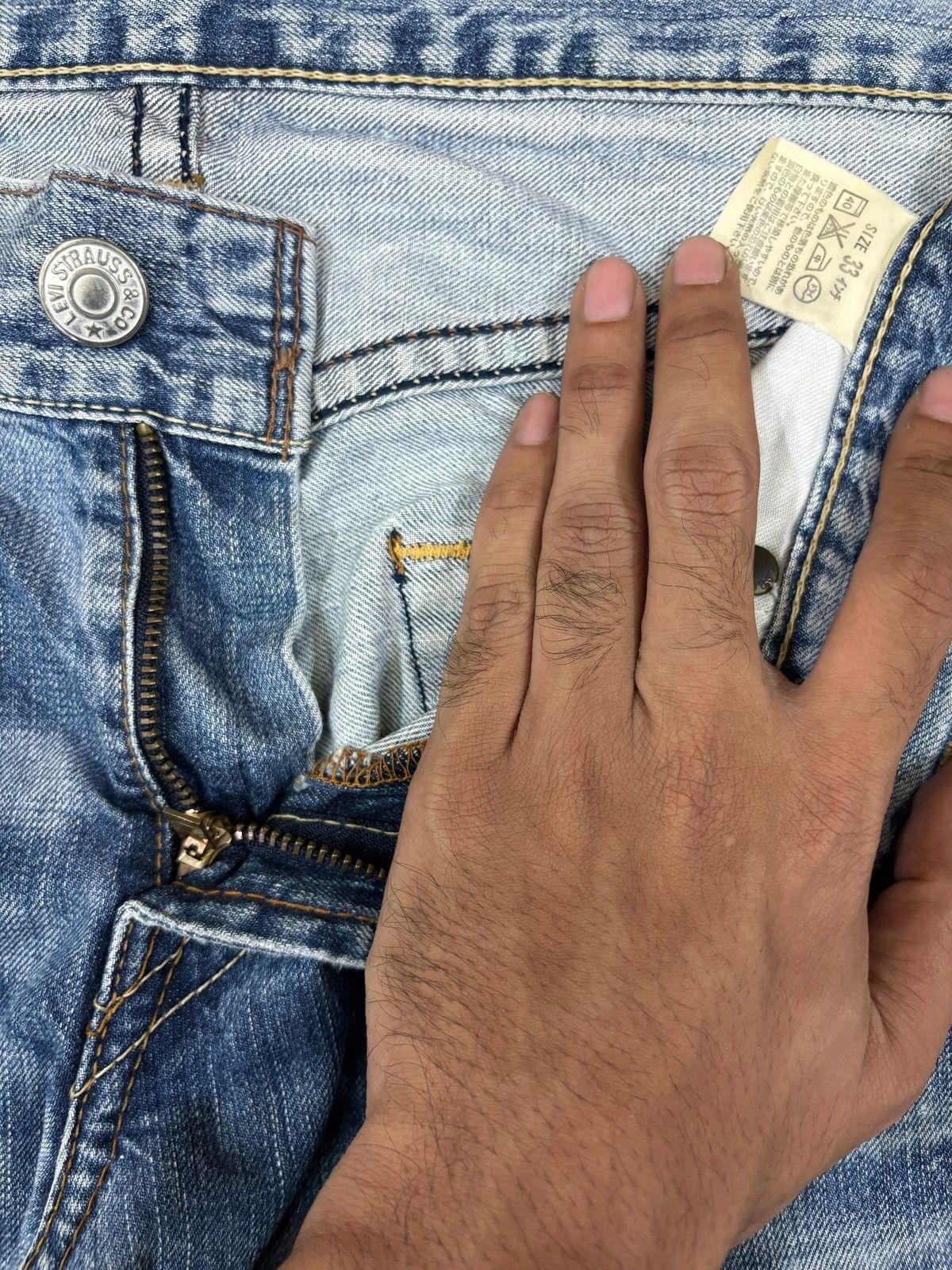 Levi's Vintage 90s Levis 502 Faded Wash Loose Jeans Size US 34 / EU 50 - 9 Thumbnail