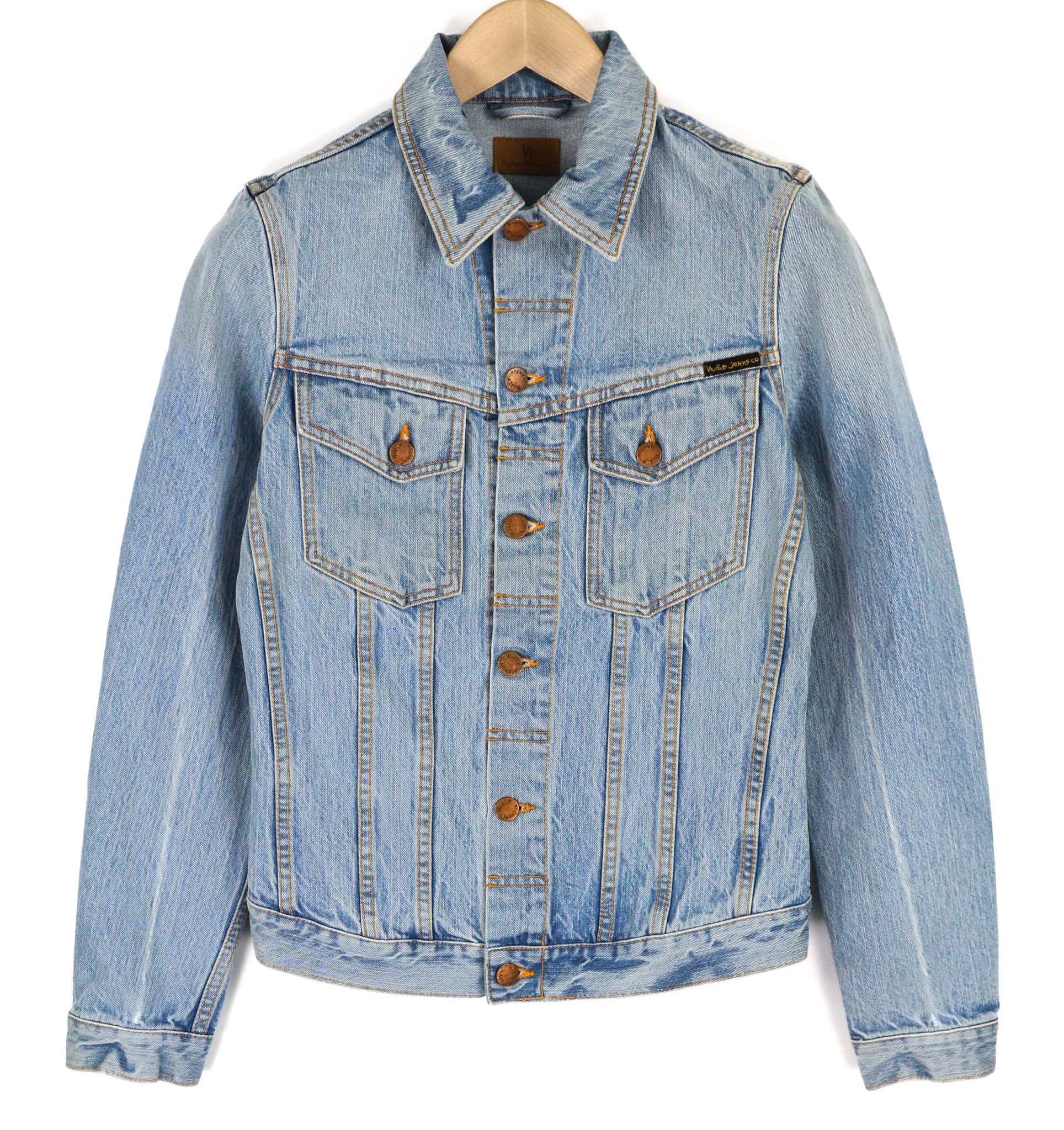 Nudie Jeans BILLY XS Strumming Indigo Organic Cotton Blue Jacket 82447 Size US XS / EU 42 / 0 - 1 Thumbnail