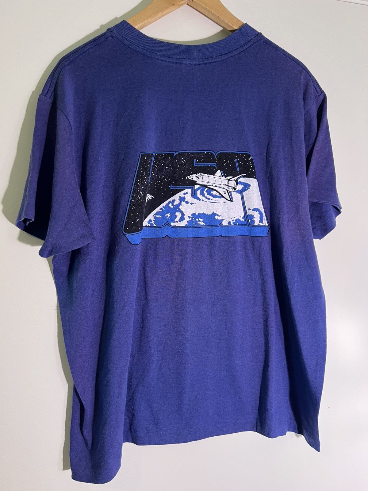 Vintage 70’s 80’s VTG Vintage Kennedy Space Center USA Retro T Shirt Size US XL / EU 56 / 4 - 1 Thumbnail