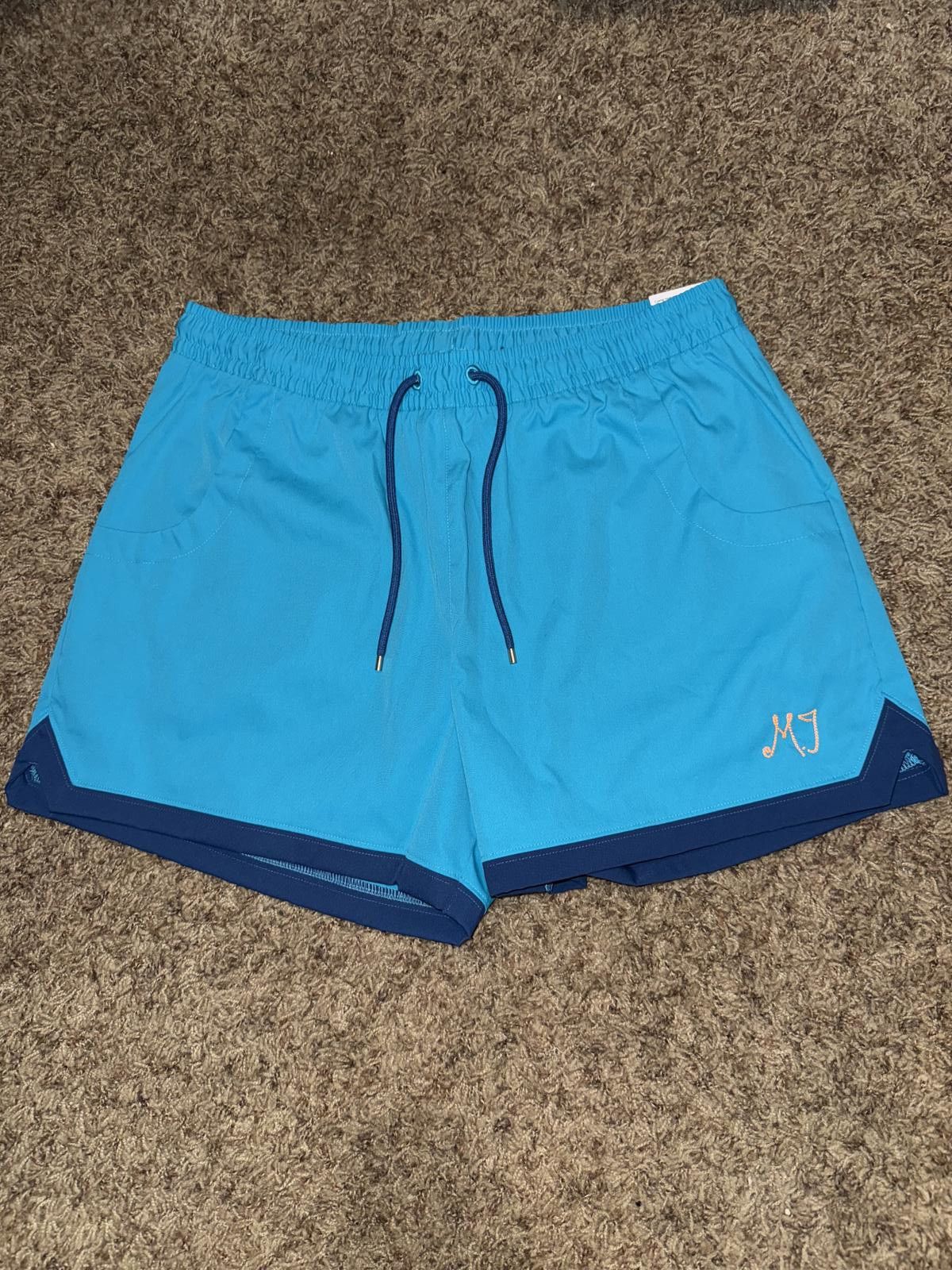 Nike Air Jordan Women's Woven Blue Aqua Shorts Size 32" / US 10 / IT 46 - 1 Thumbnail