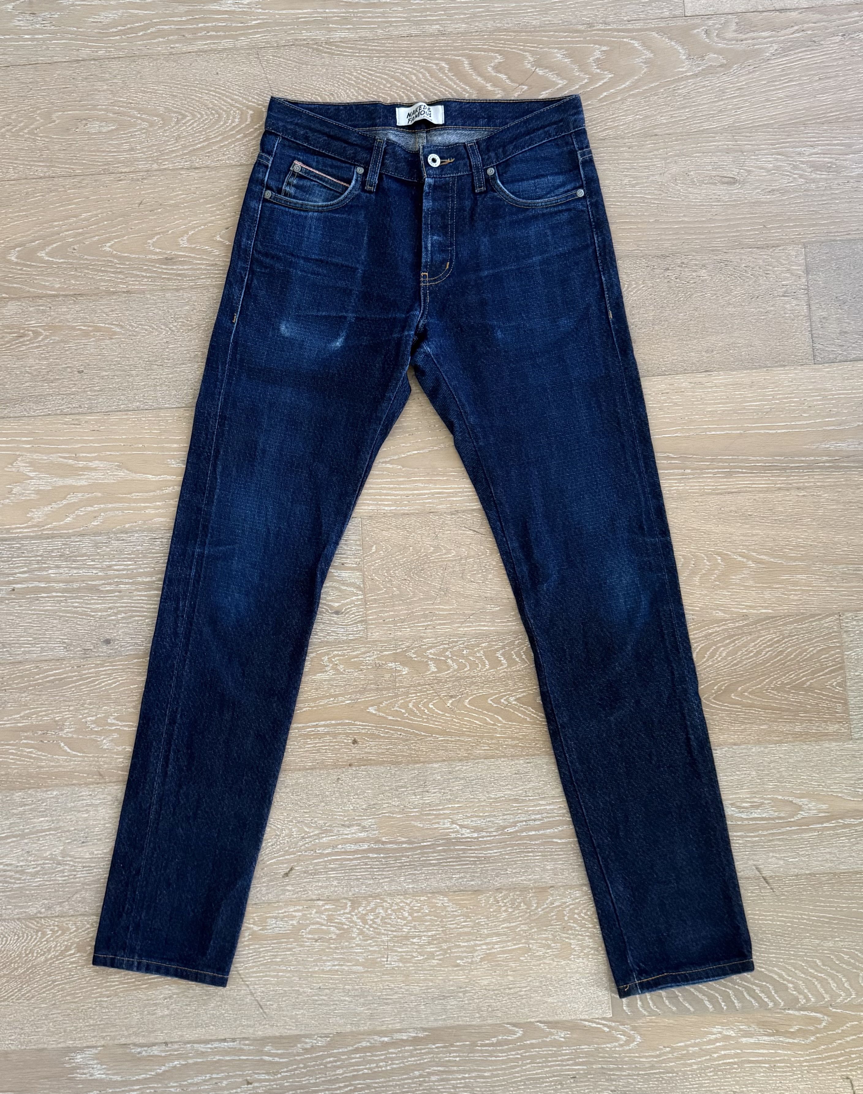 Naked & Famous Dobby Diamond Selvege Super Skinny Guy Size US 31 - 1 Thumbnail