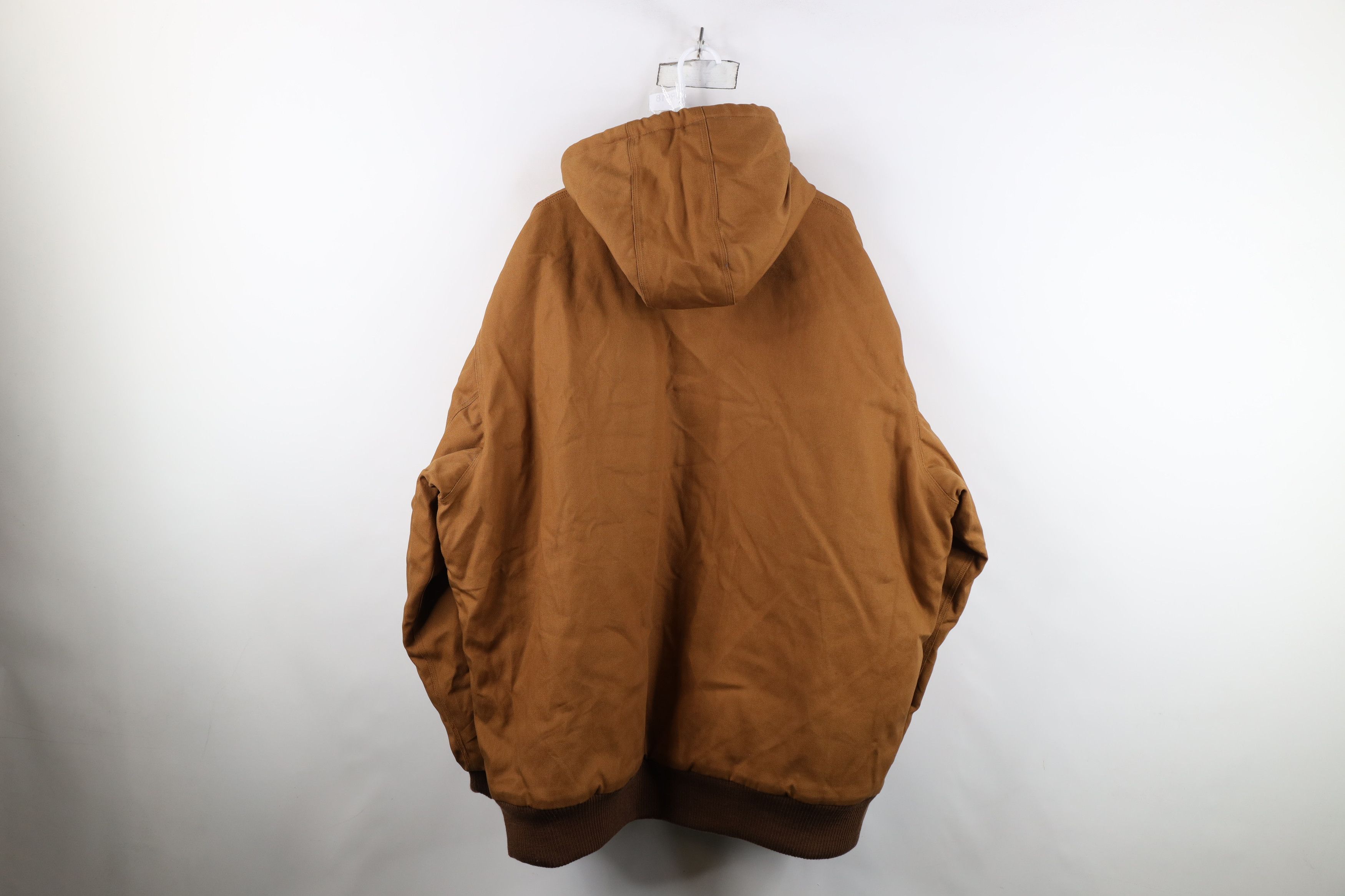 Vintage Deadstock Vintage 90s Y2K Streetwear Hooded Canvas Jacket Size US XXL / EU 58 / 5 - 11 Thumbnail