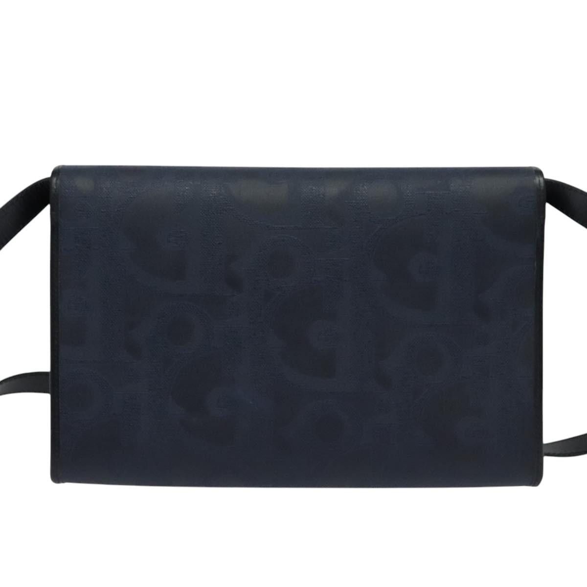 Dior DIOR Trotter Canvas Shoulder Bag Pvc Navy Gold Size ONE SIZE - 3 Thumbnail