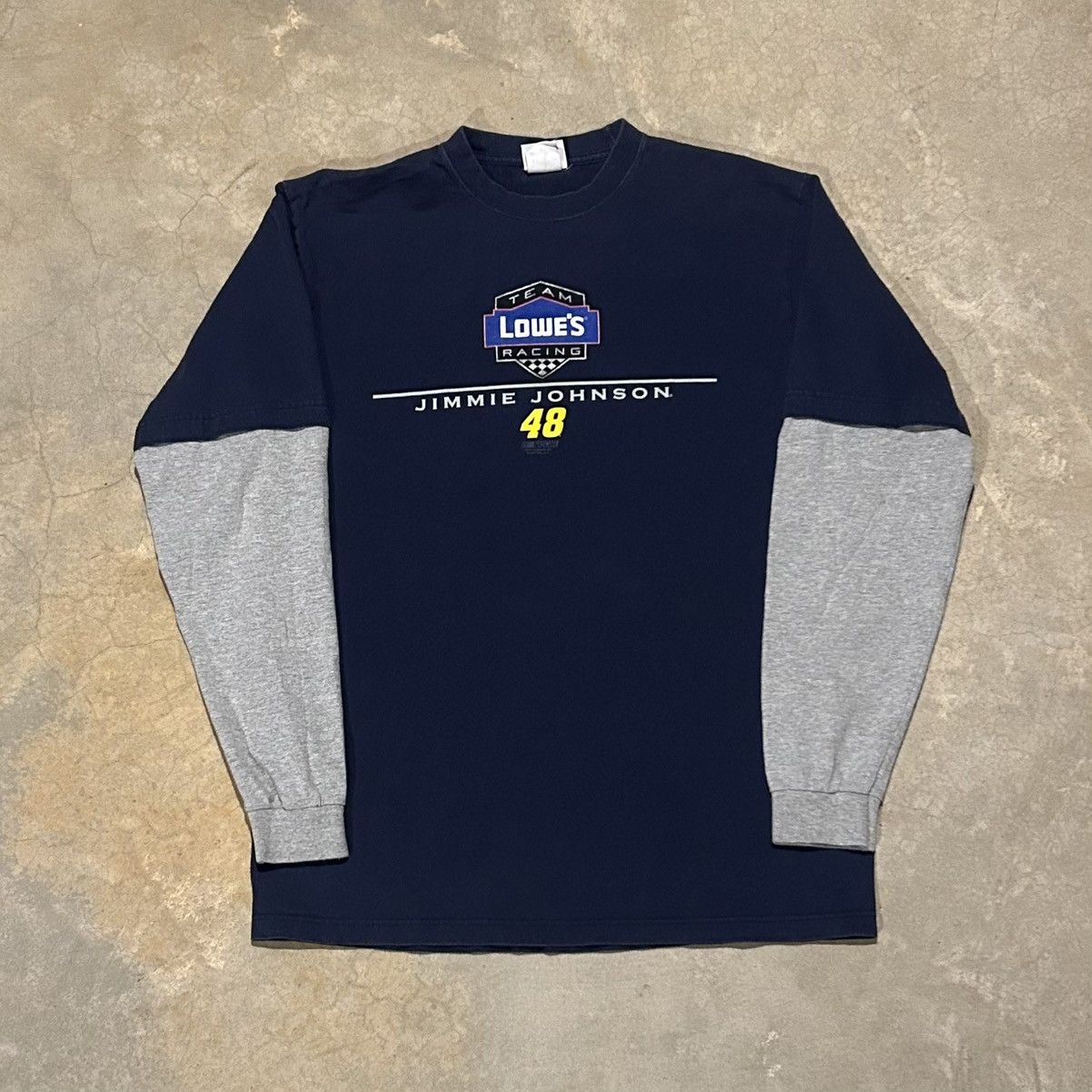 NASCAR × Vintage Crazy Vintage Y2K Nascar Jimmie Johnson Racing Layered Tee Size US L / EU 52-54 / 3 - 1 Thumbnail