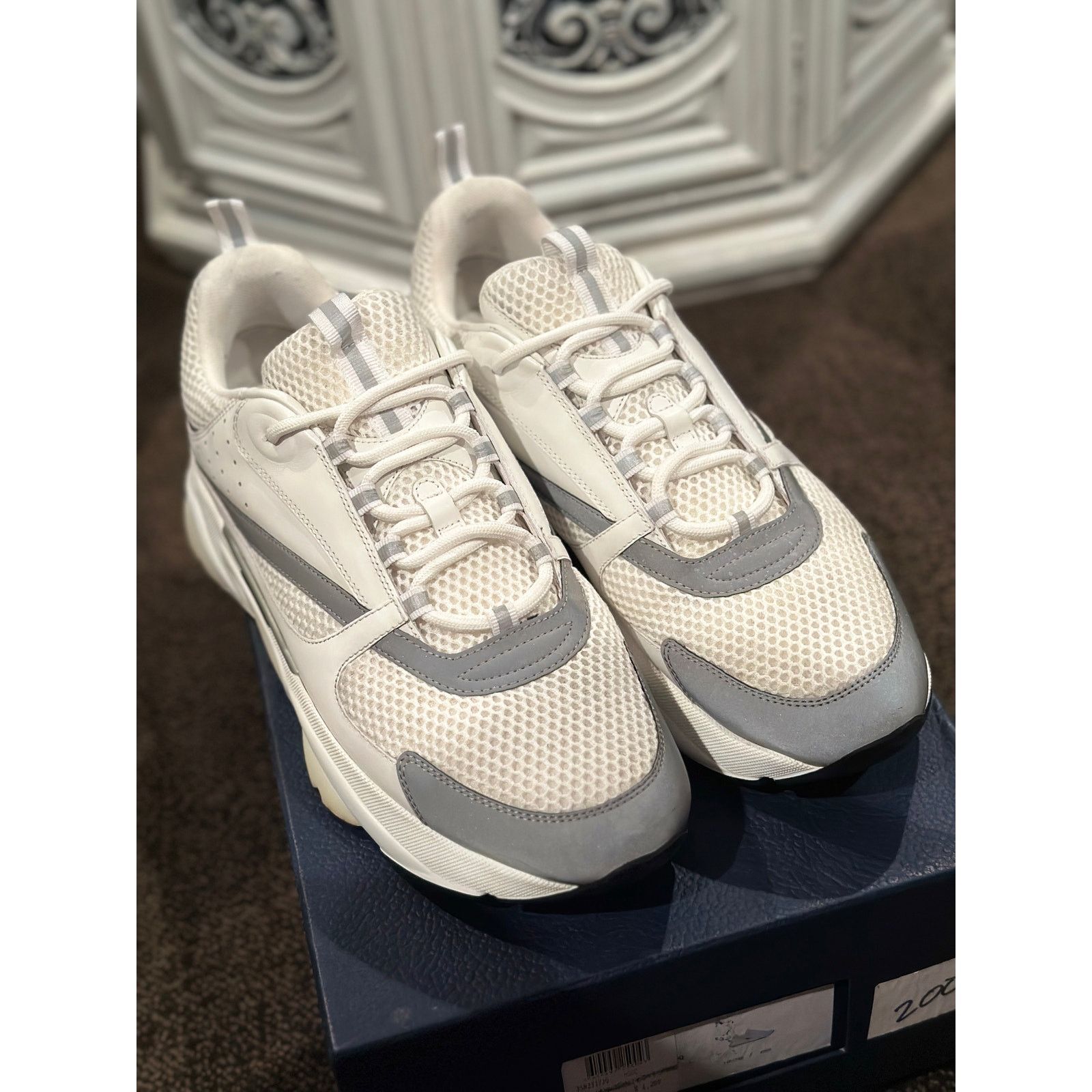 Dior Size 14 - Dior B22 White Sneakers Size US 14 / EU 47 - 4 Thumbnail