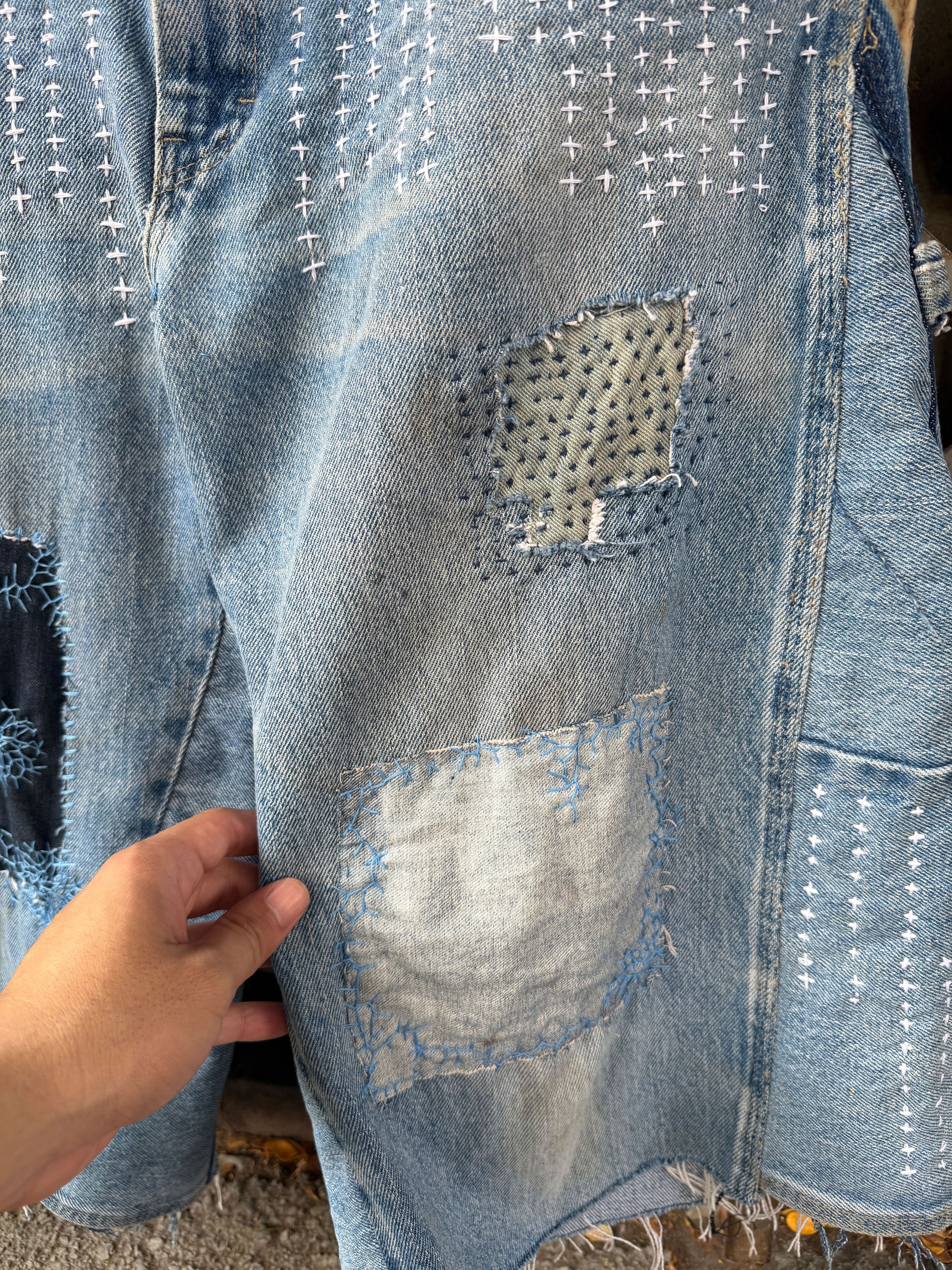 Japanese Brand Vintage Boro Patchwork DICKIES Carpenter Size US 36 / EU 52 - 19 Thumbnail